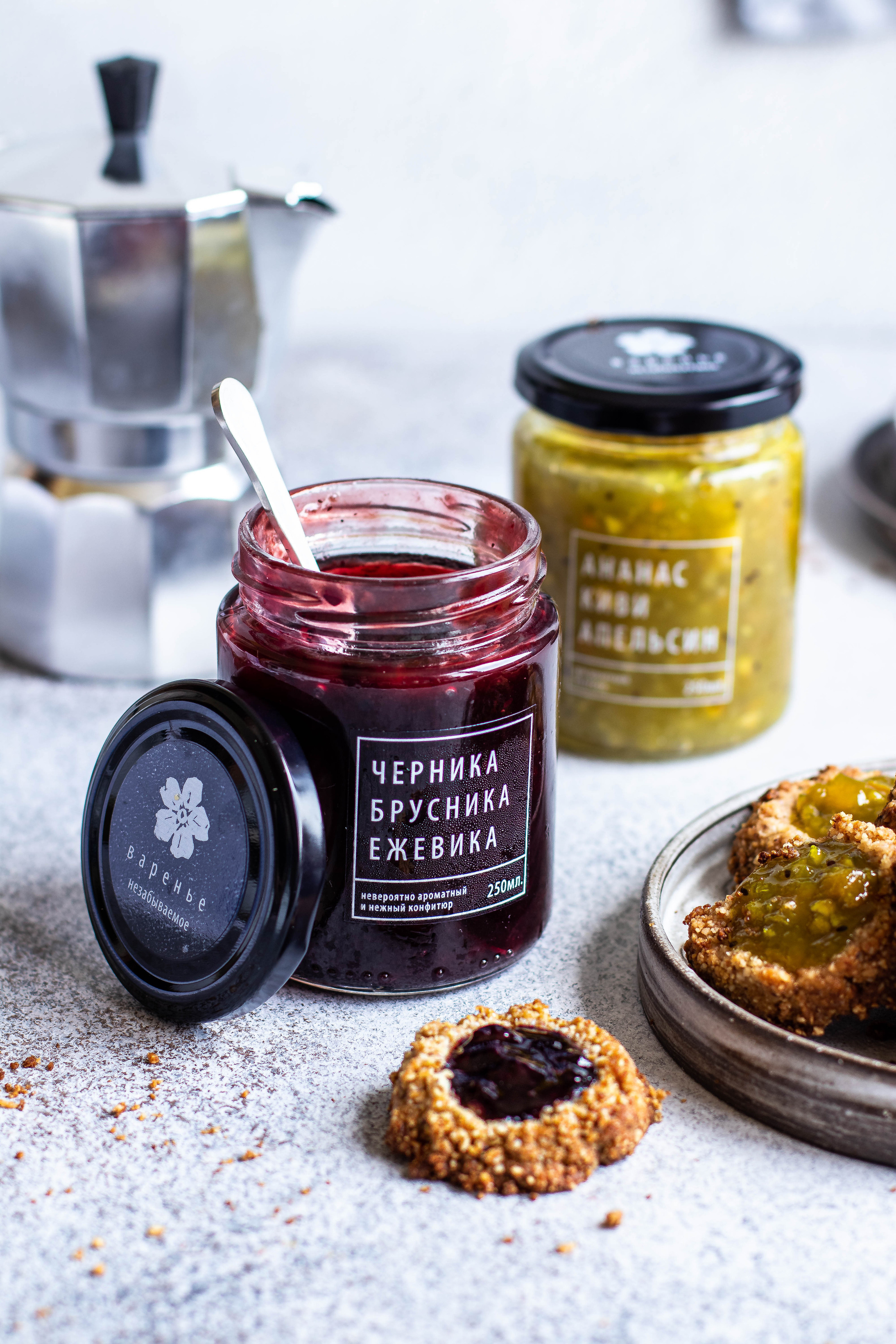 Съемка рецепта для бренда варенья