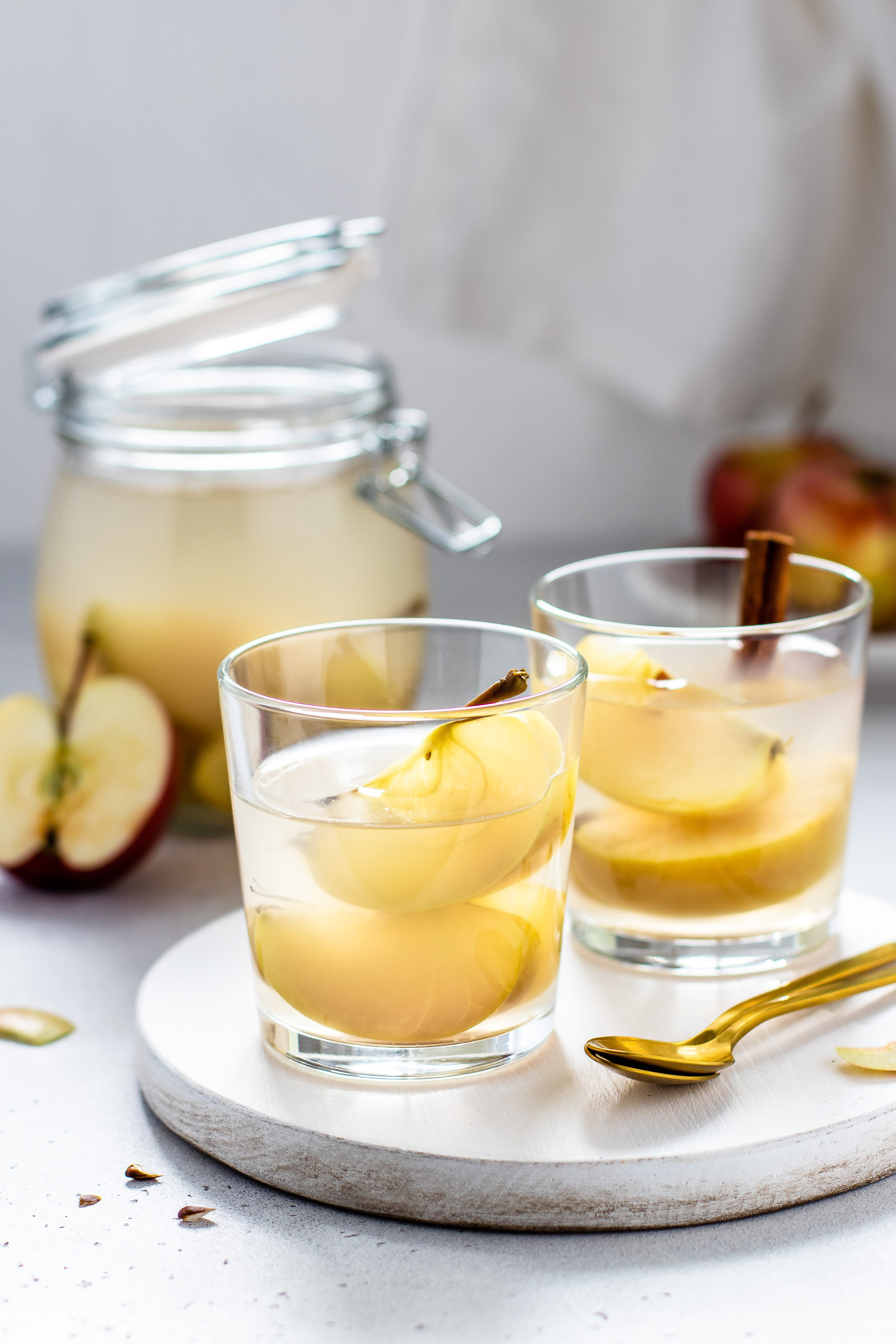 Фуд-съемка Компот из яблок