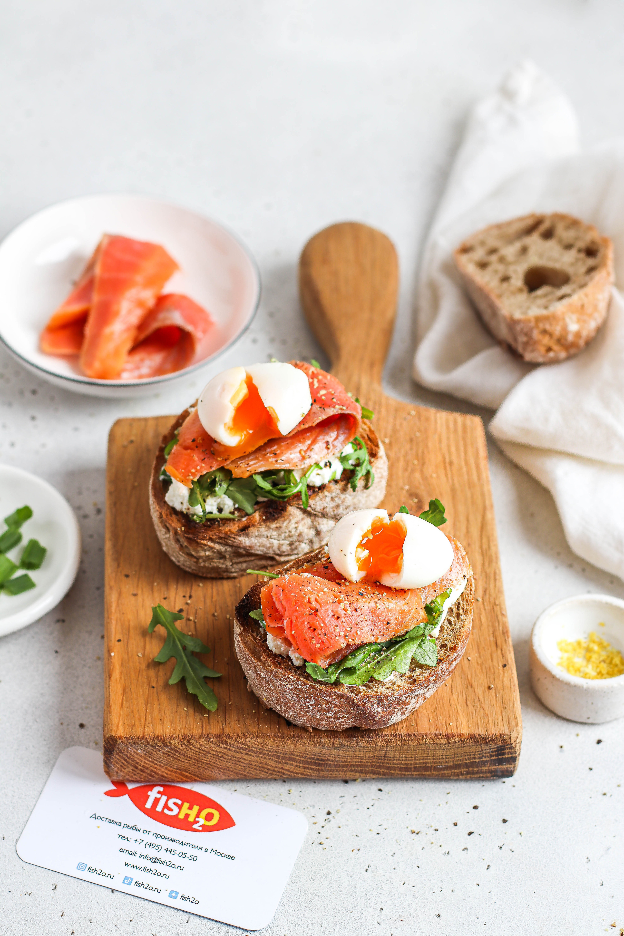 Фуд-съемка для бренда рыбной продукции
