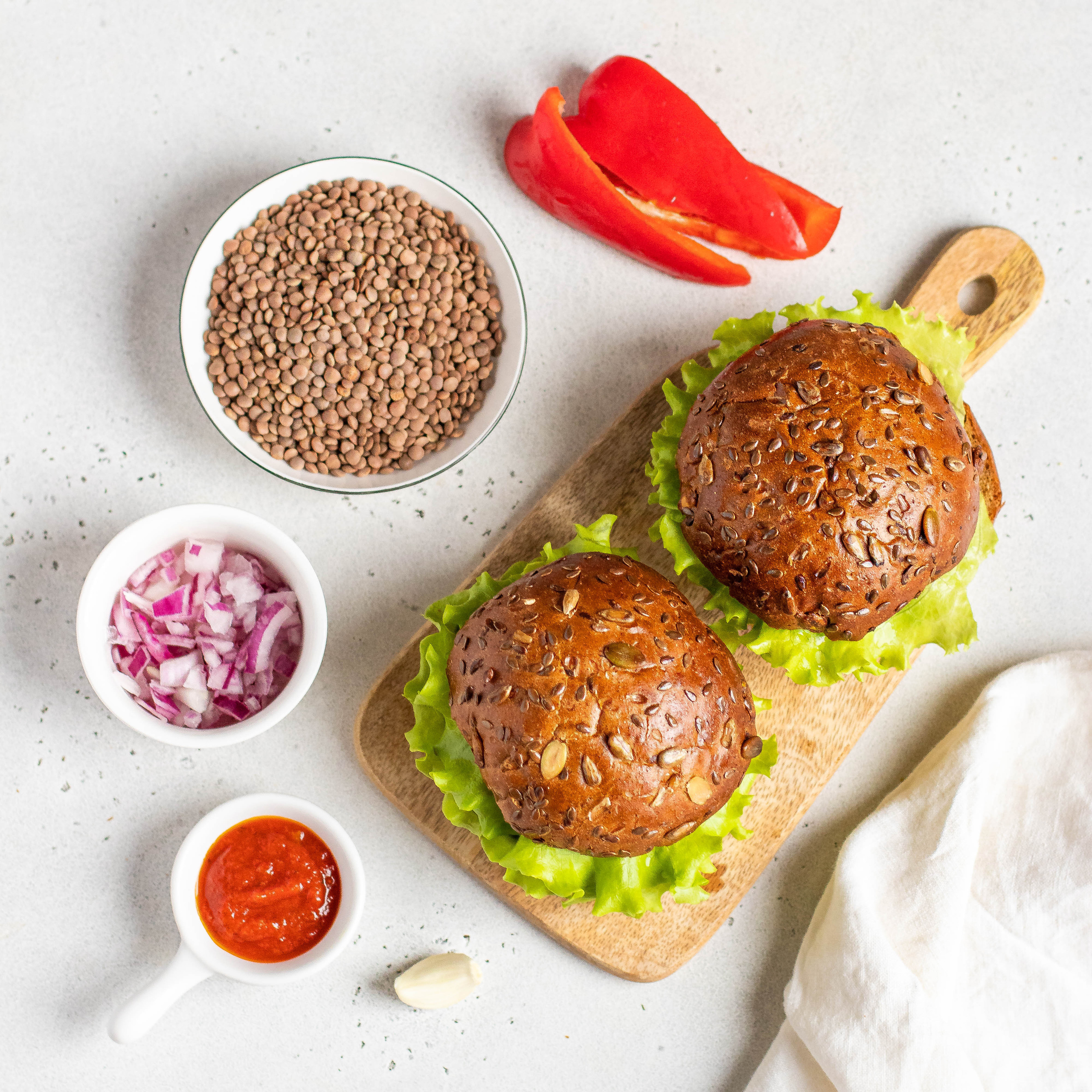 Съемка раскладки продуктов