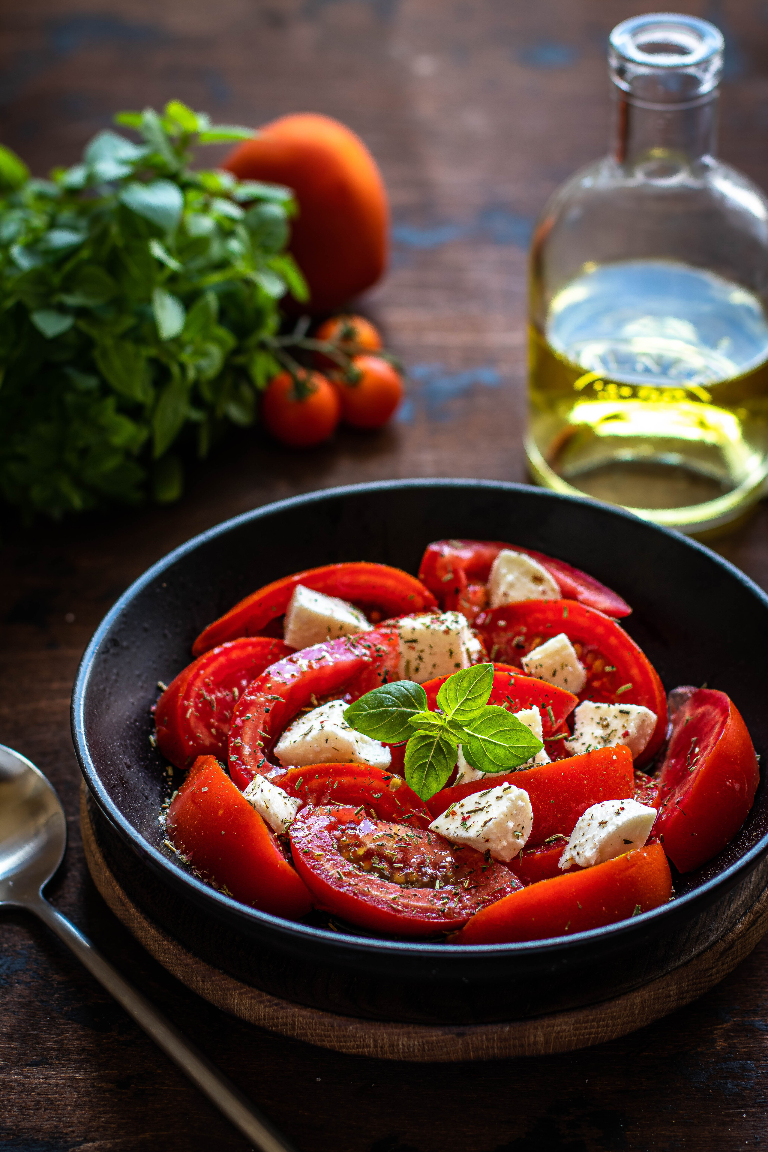 Фуд-съемка Салат "Капрезе"