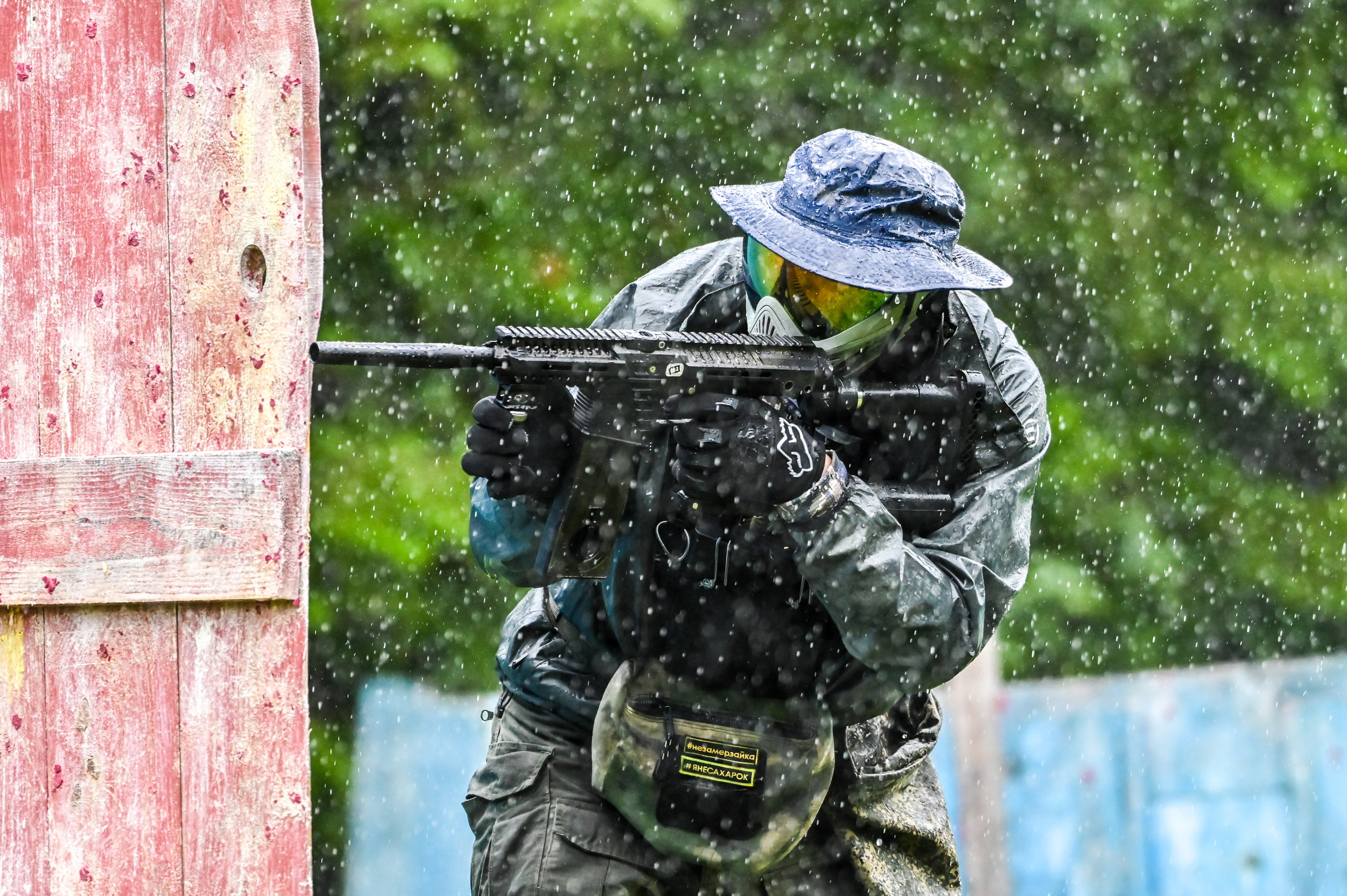 Пейнтбол в Дождь. Фоторепортажи Сахалина