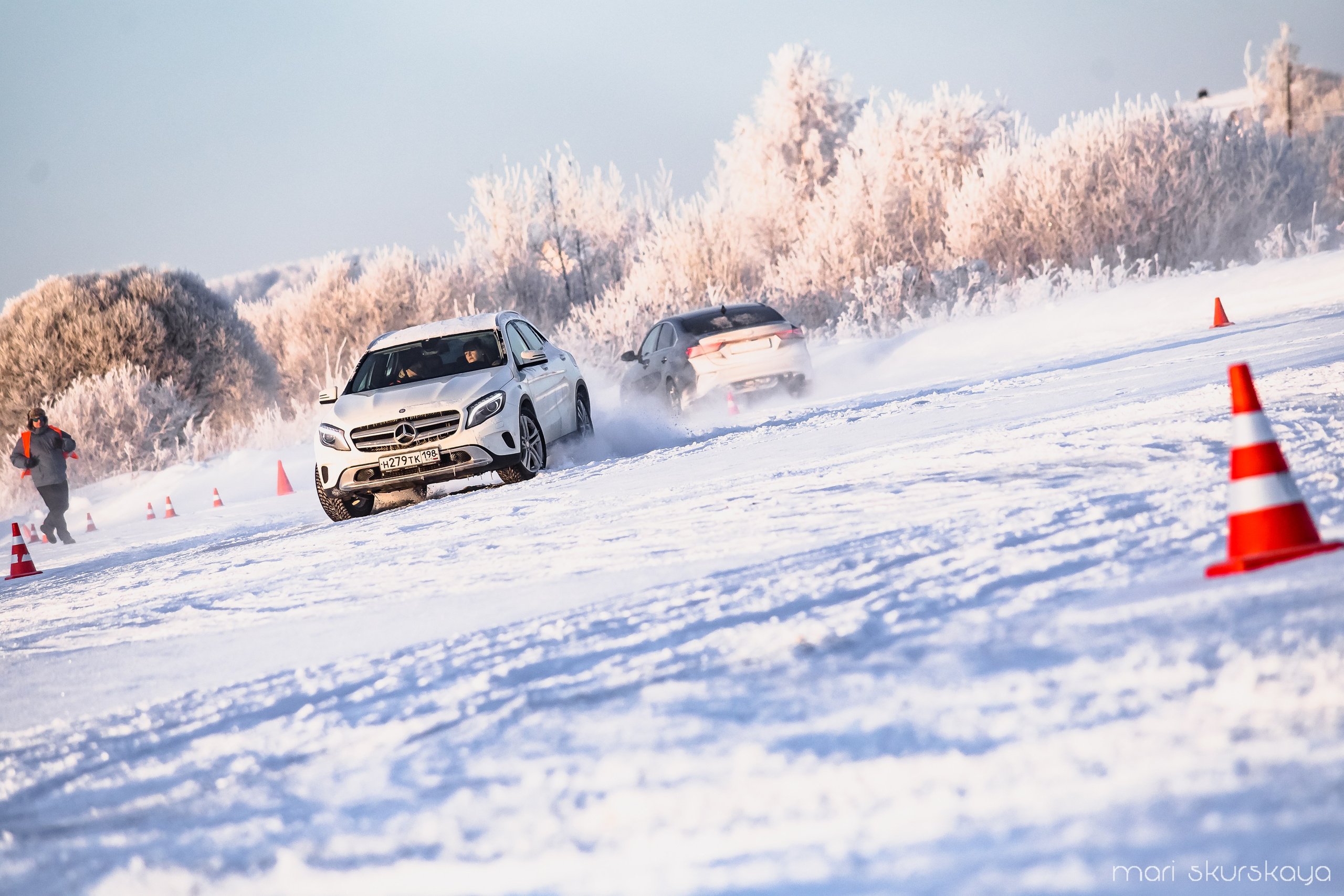 Контраварийная практика вождения автомобиля. Мотофотограф в Санкт-Петербурге Мария Скурская