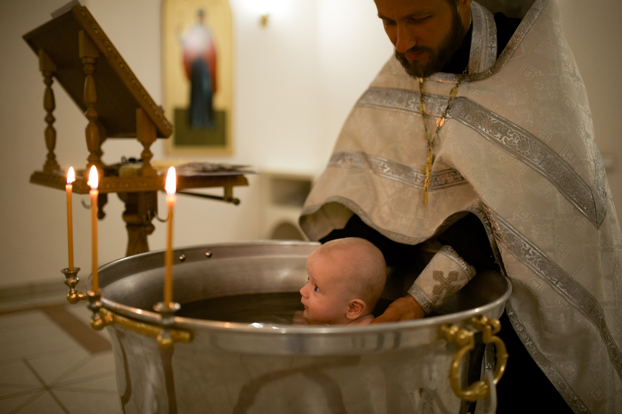Таинство Крещения Артемия. Фотограф в Москве Алёна Гладкова