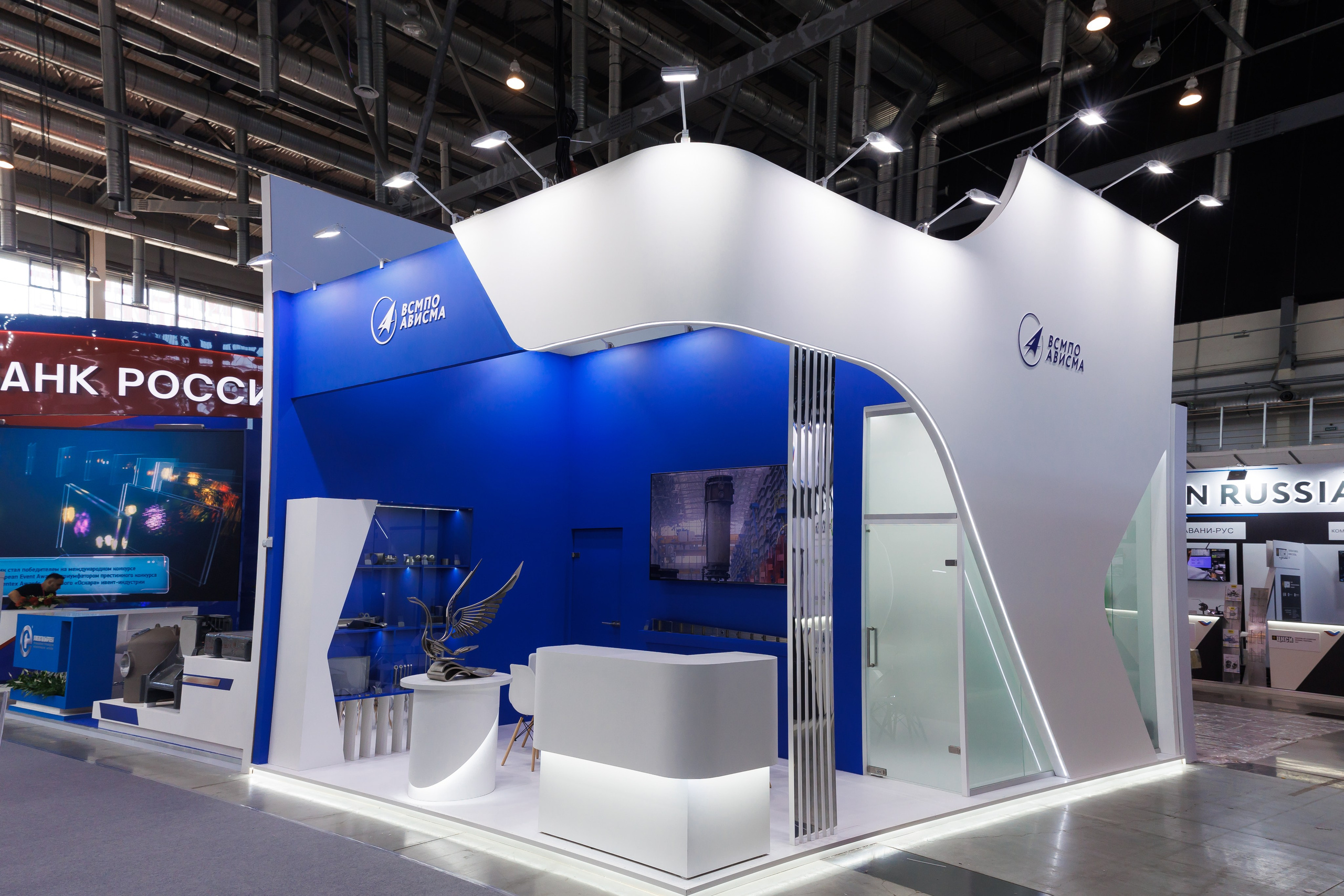 Интерьерная съемка стендов на выставке «Иннопром»