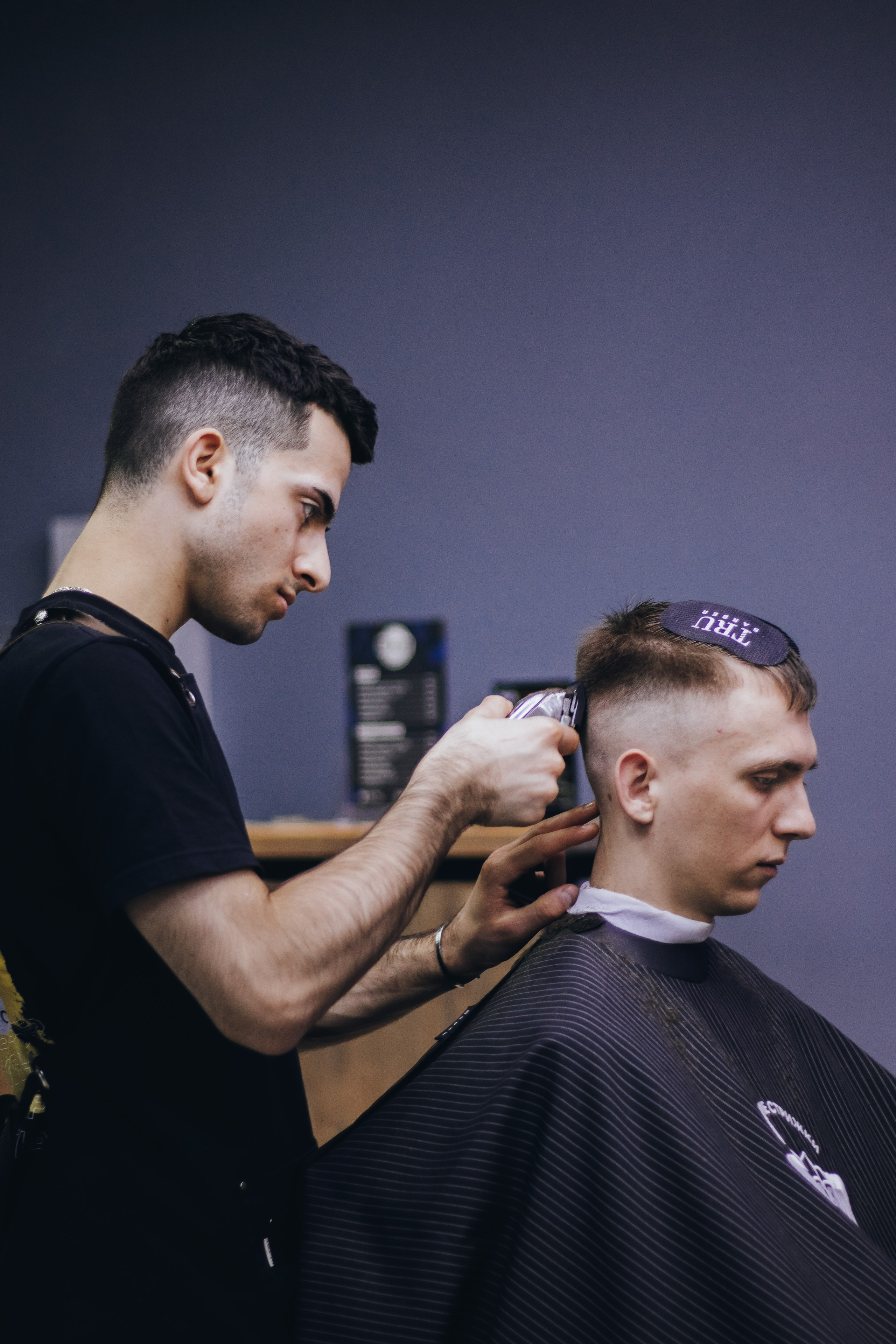 Barbershop Dad. Content shooting. KRIS KRUPINNIKOVA