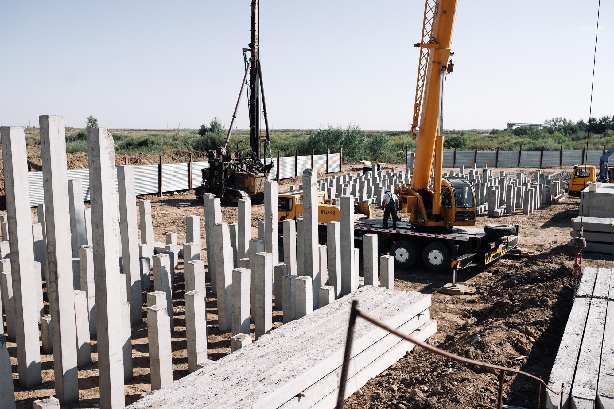 Фотоотчет: строительство жилого комплекса «Шахристан»