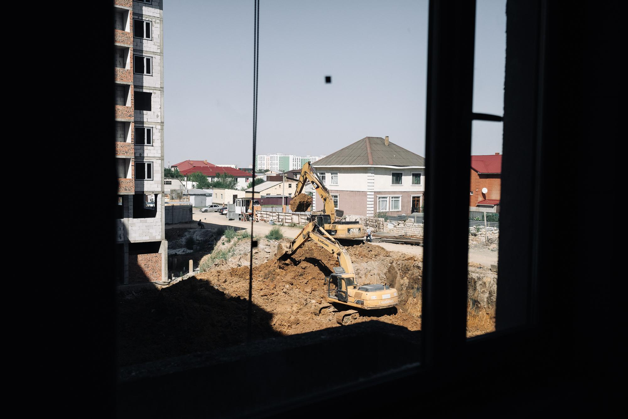 Фотоотчет: строительство жилого комплекса «Шахристан»