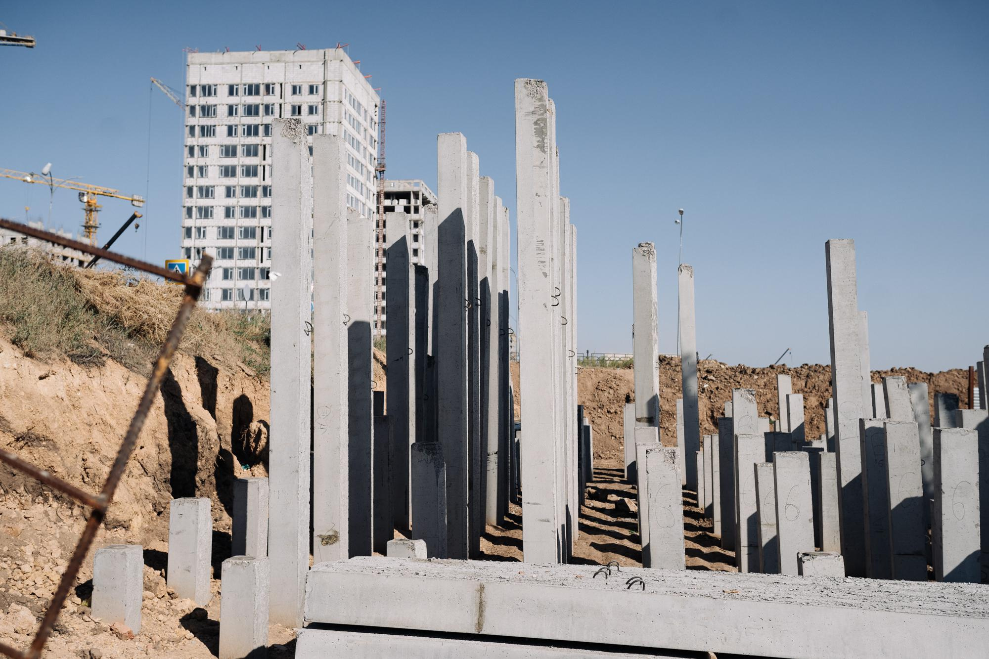 Фотоотчет: строительство жилого комплекса «Шахристан»