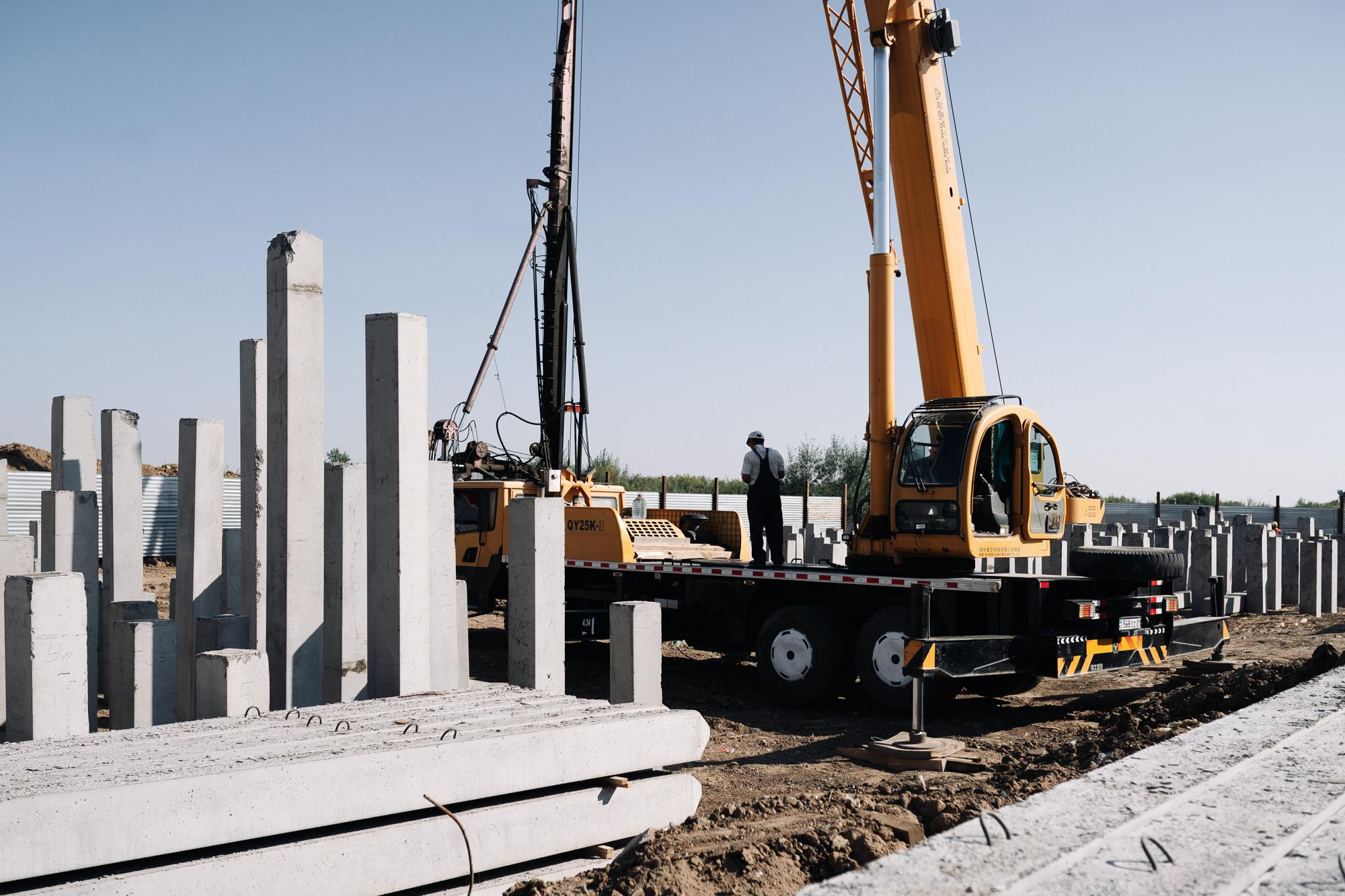 Фотоотчет: строительство жилого комплекса «Шахристан»