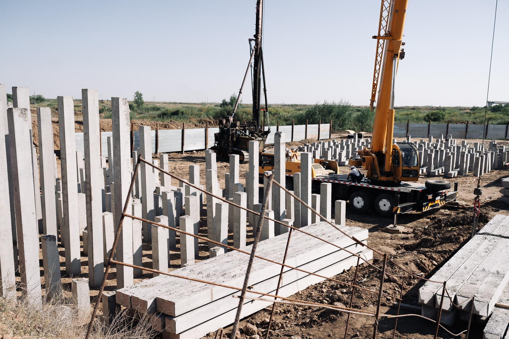 Фотоотчет: строительство жилого комплекса «Шахристан»