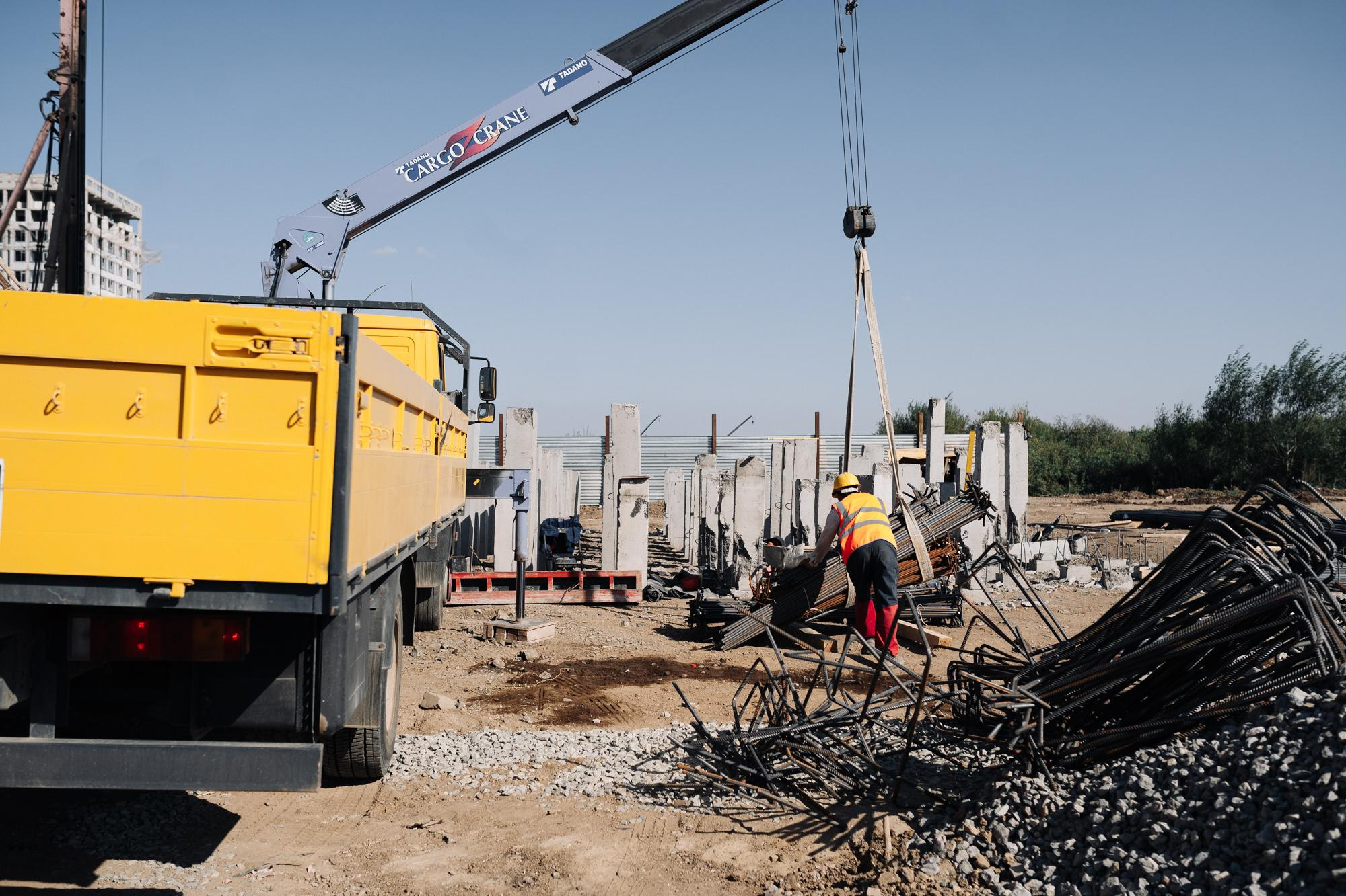 Фотоотчет: строительство жилого комплекса «Шахристан»