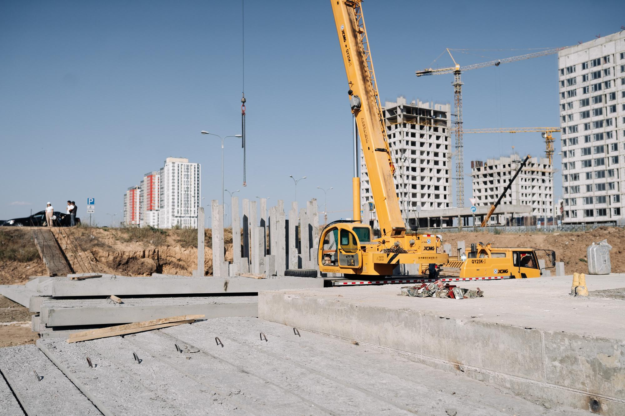 Фотоотчет: строительство жилого комплекса «Шахристан»