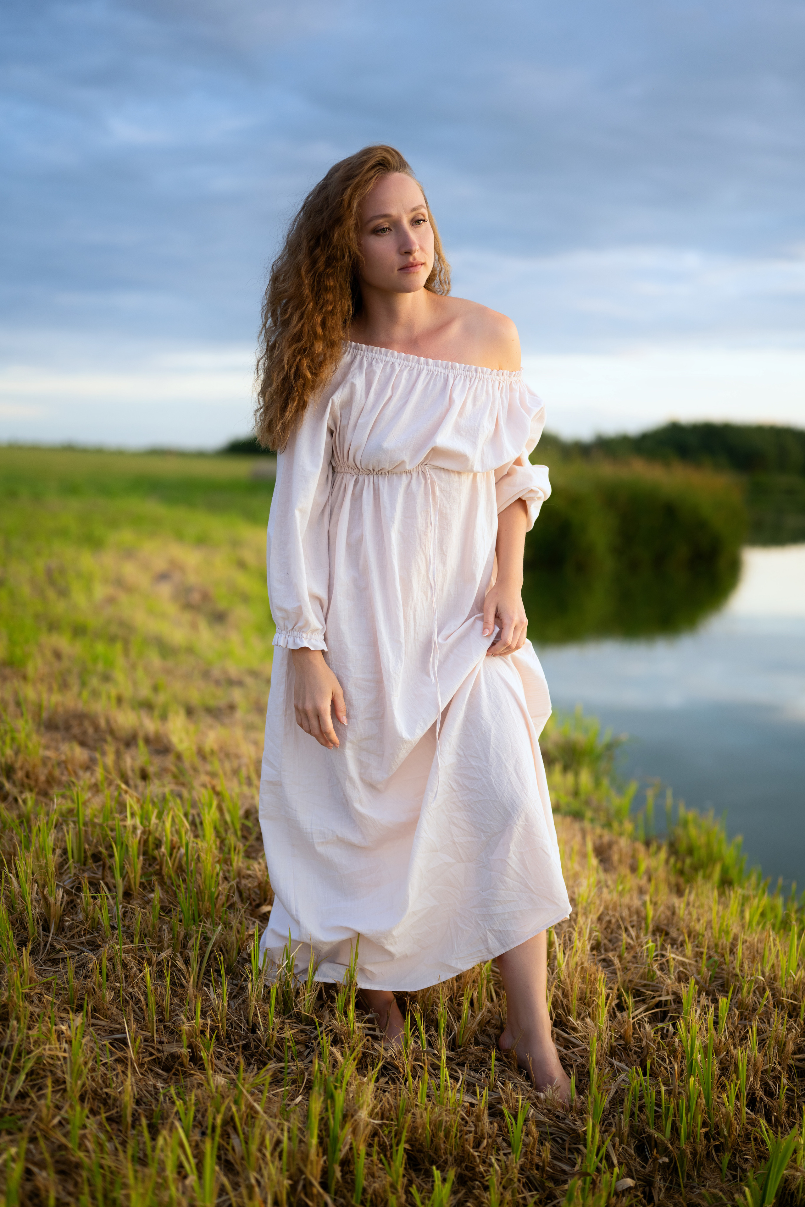 Летняя съёмка девушек на природе