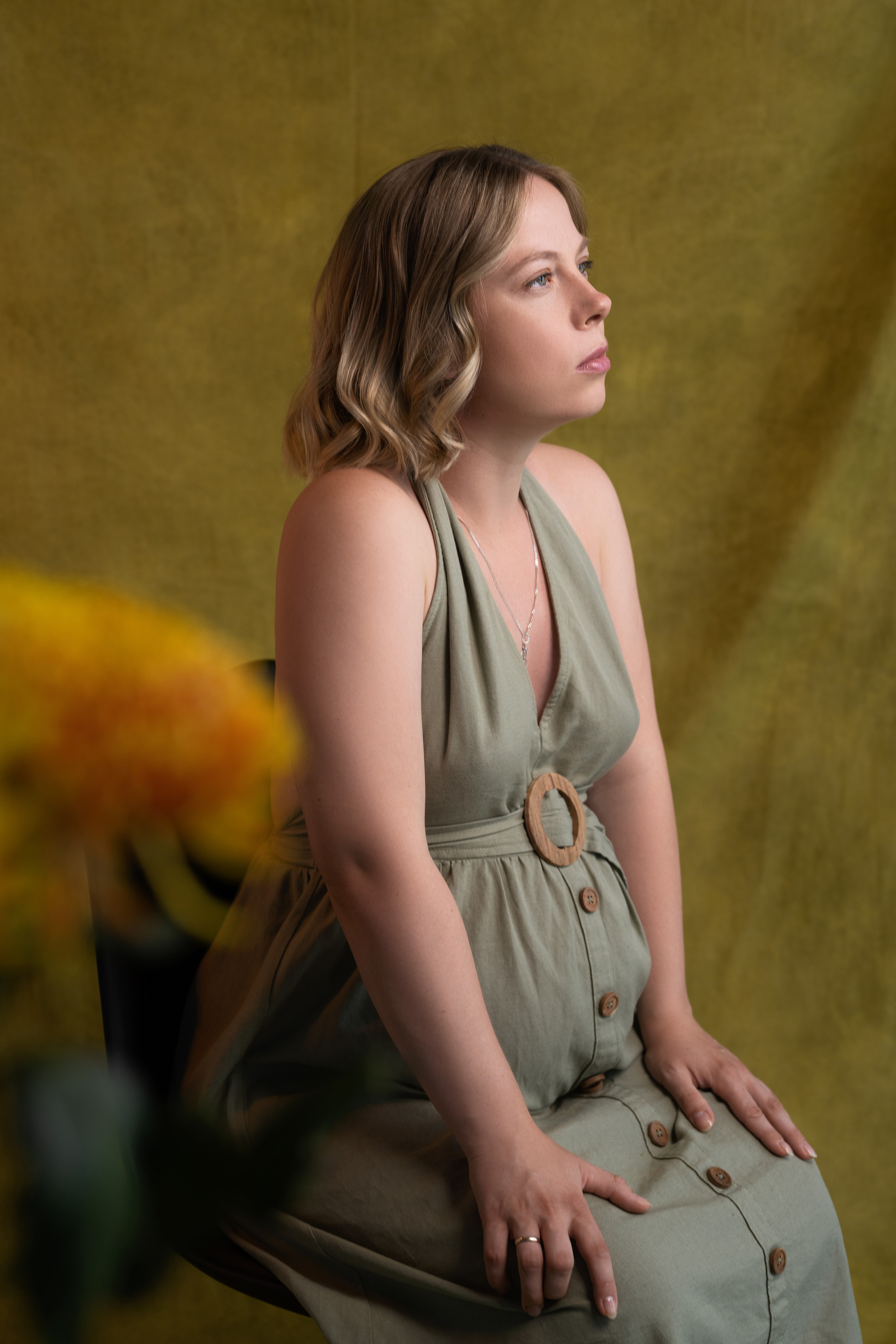 Студийная съёмка беременной девушки