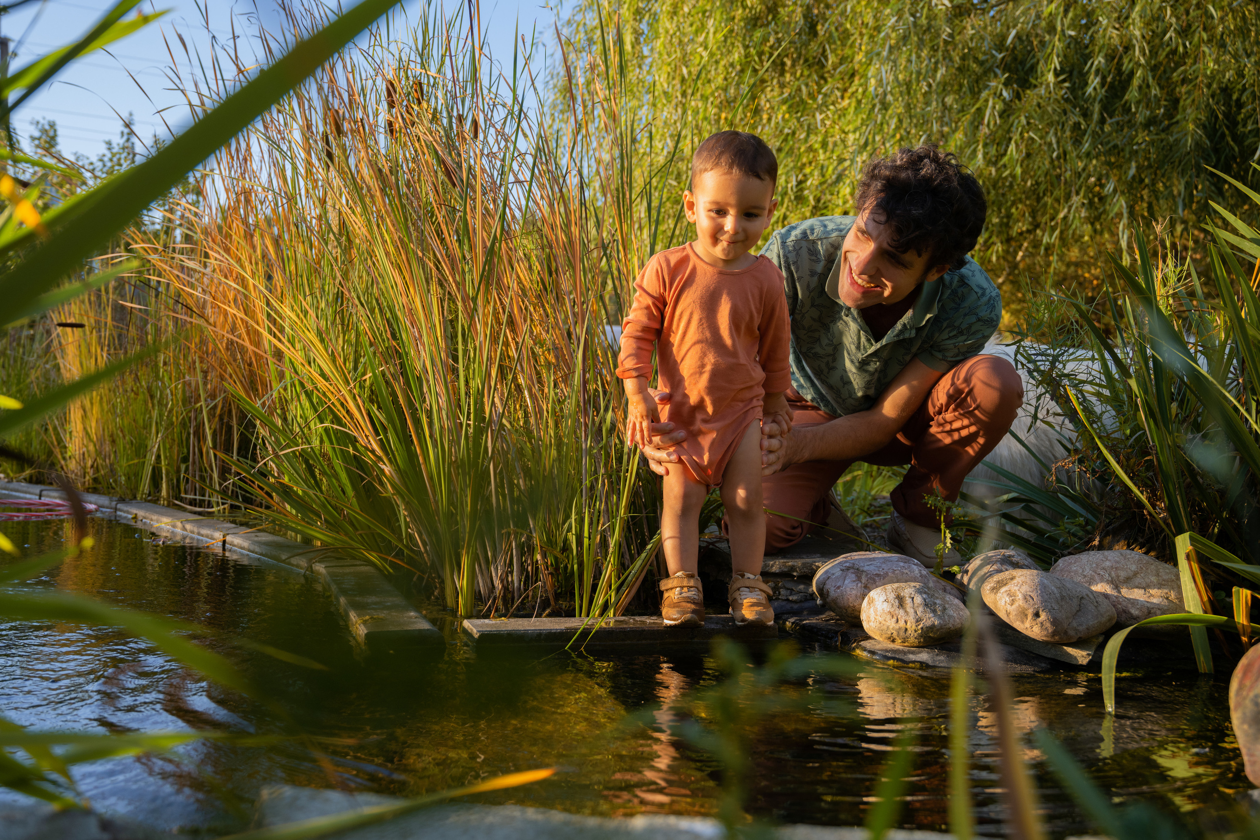 Семейная съёмка на природе с собакой