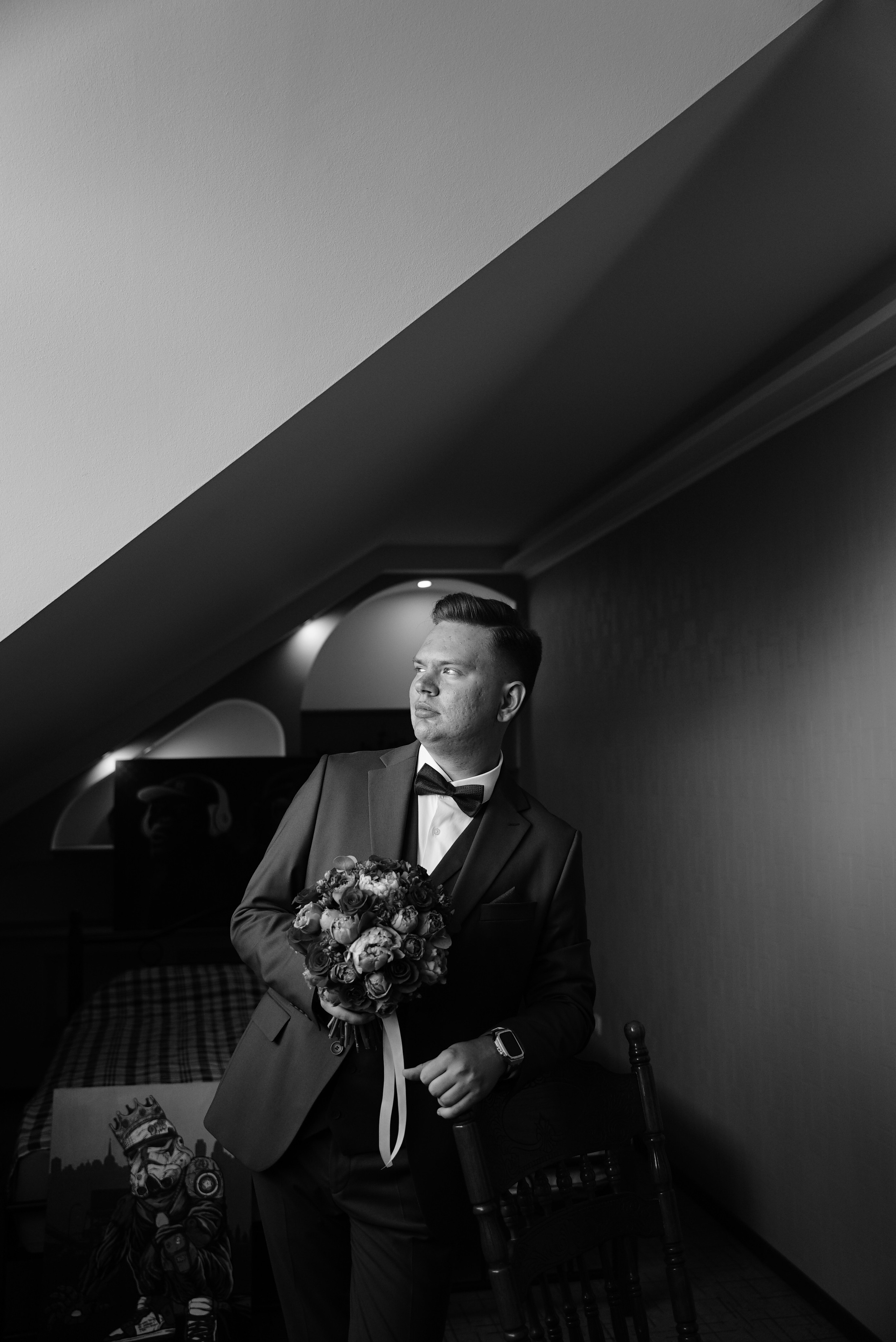 Матвей и Виктория чб. Свадебный фотограф в Самаре Анна Ковалева