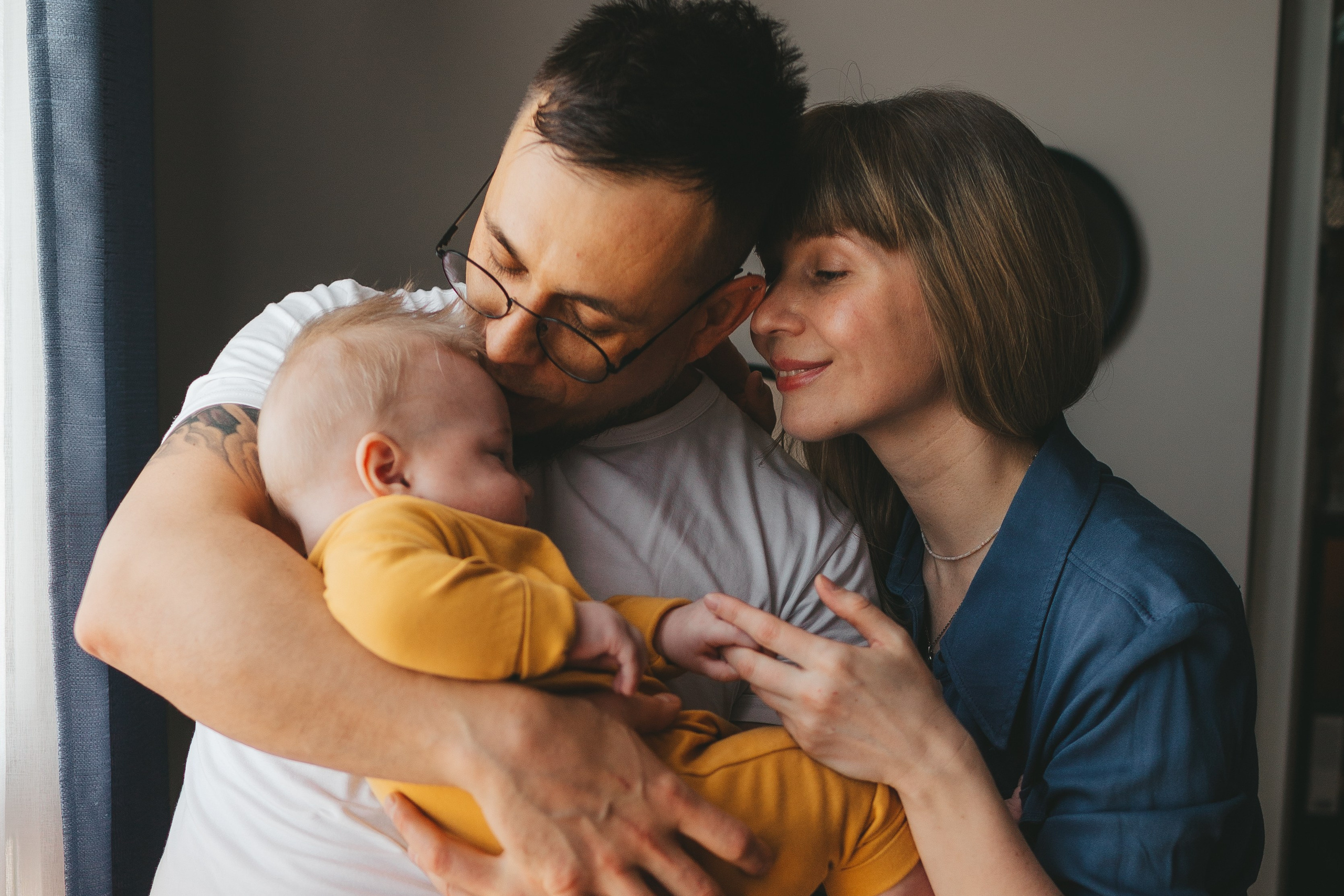 Иван, Мария и Тихон (домашняя фотосессия). Семейный и детский фотограф и видеограф в Москве, Дрокина Наталья