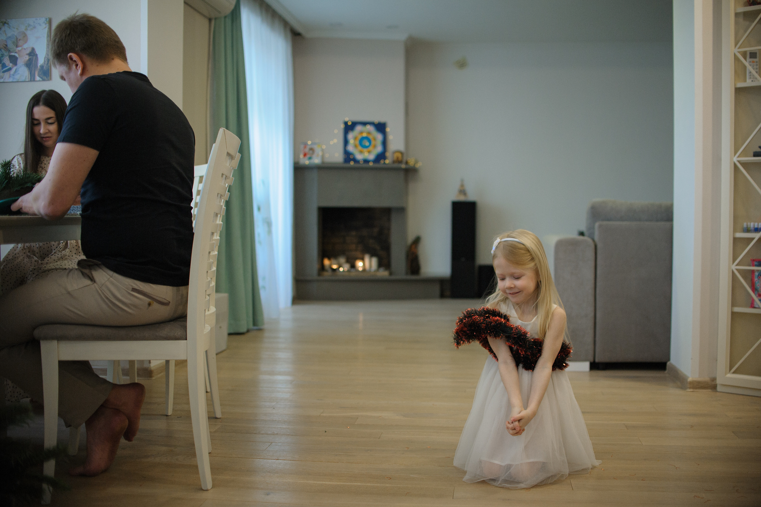 Домашняя новогодняя фотосессия семьи. Фотограф Нижневартовск. Фотограф в Нижневартовске Анна Стрельцова