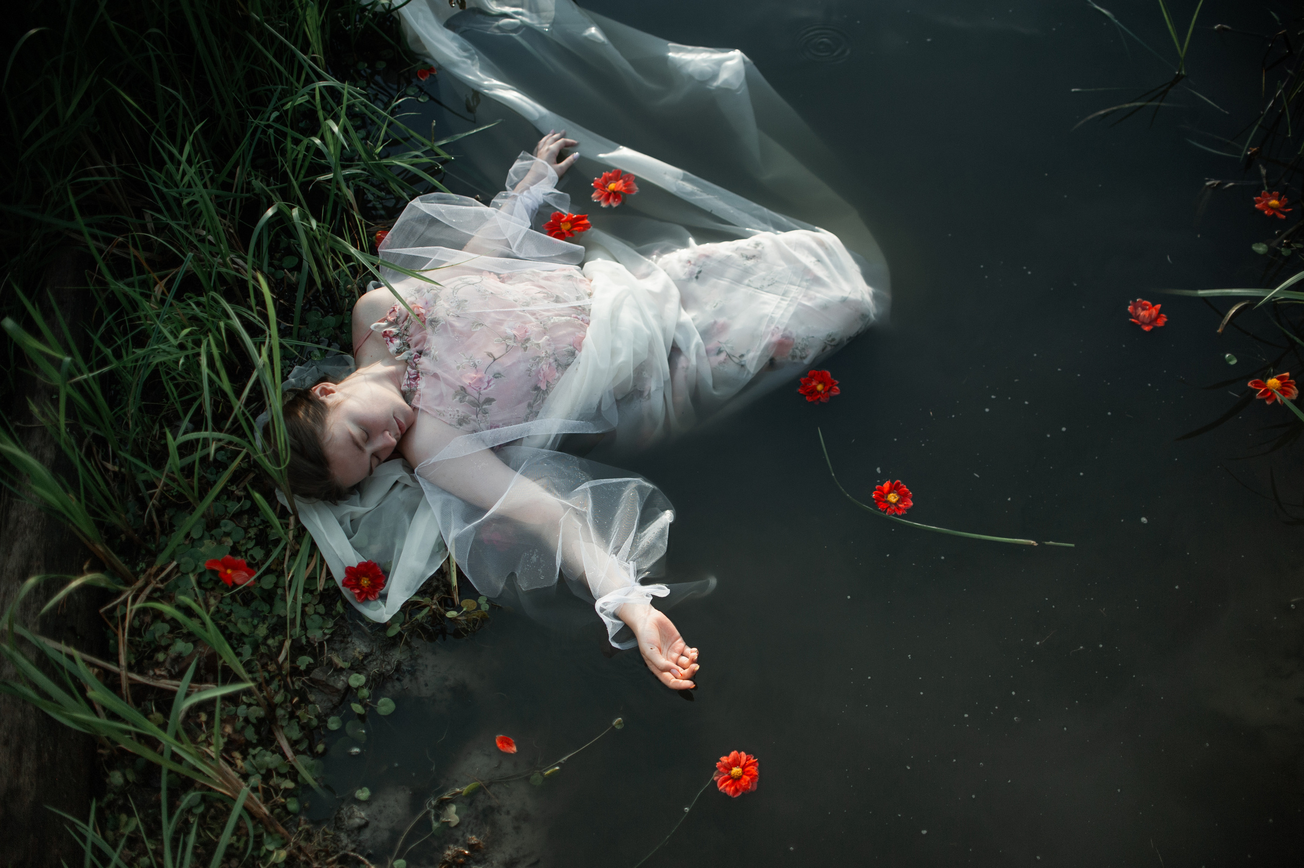 Фотография, вдохновленная картиной Милле Офелия