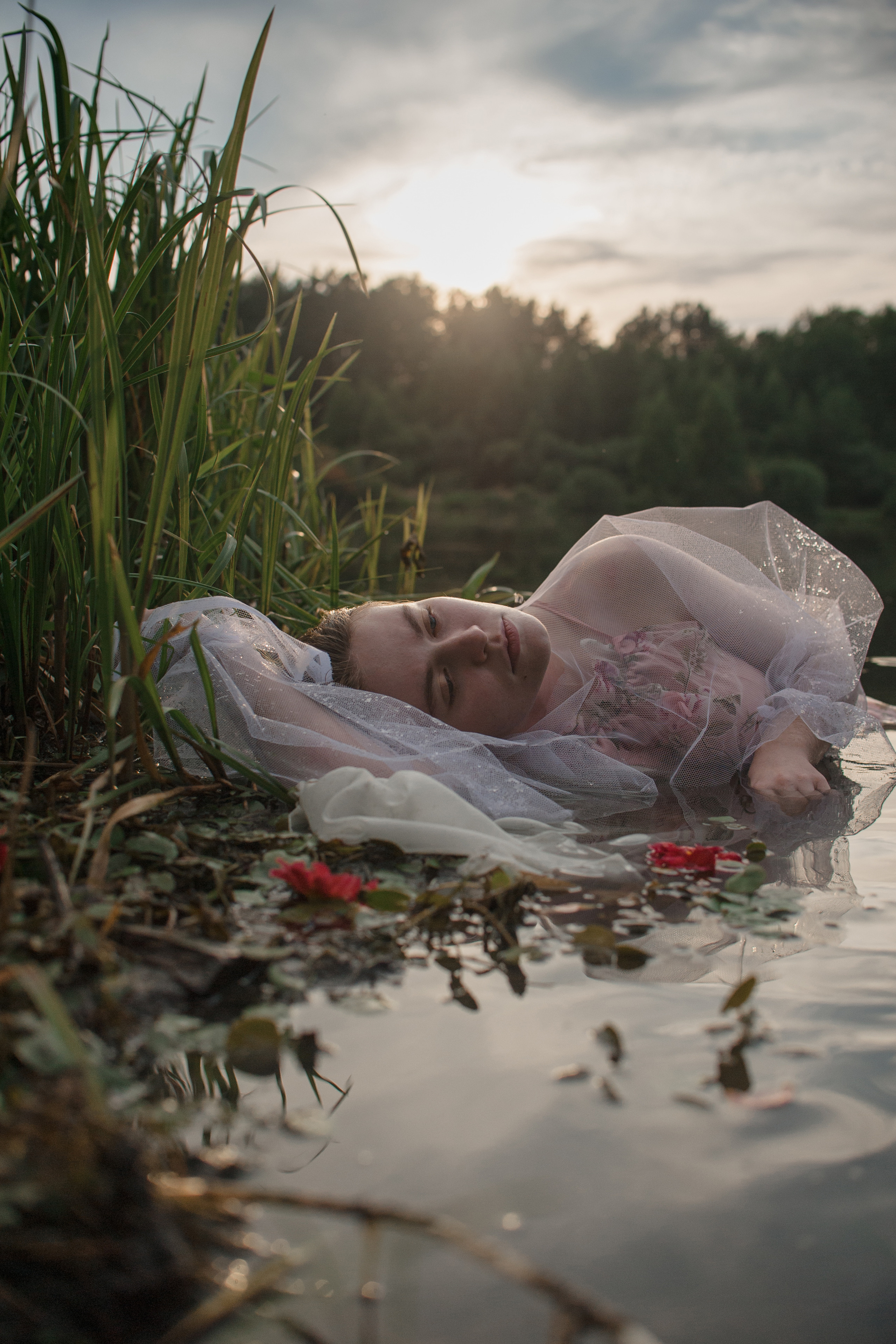 Фотография, вдохновленная картиной Милле Офелия