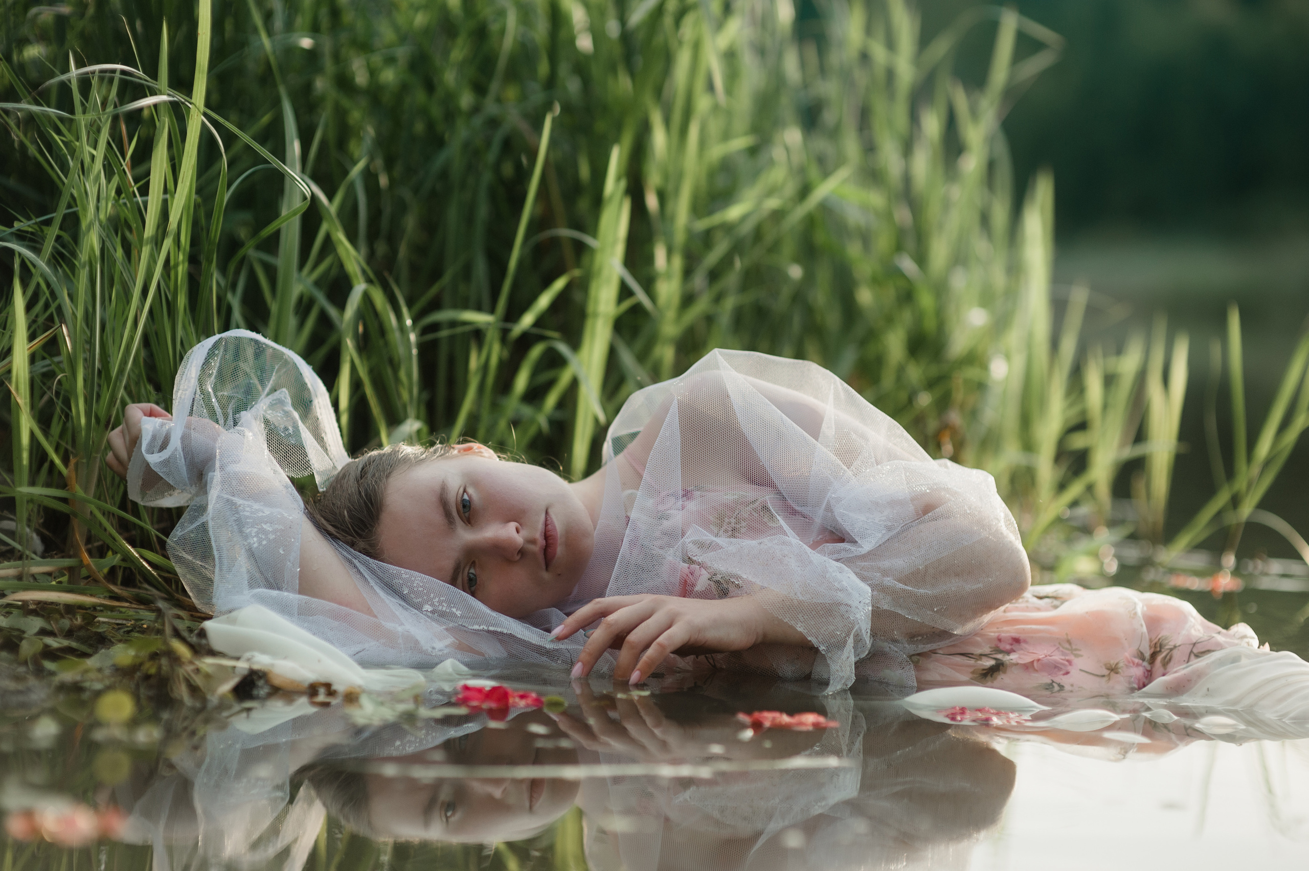 Фотография, вдохновленная картиной Милле Офелия