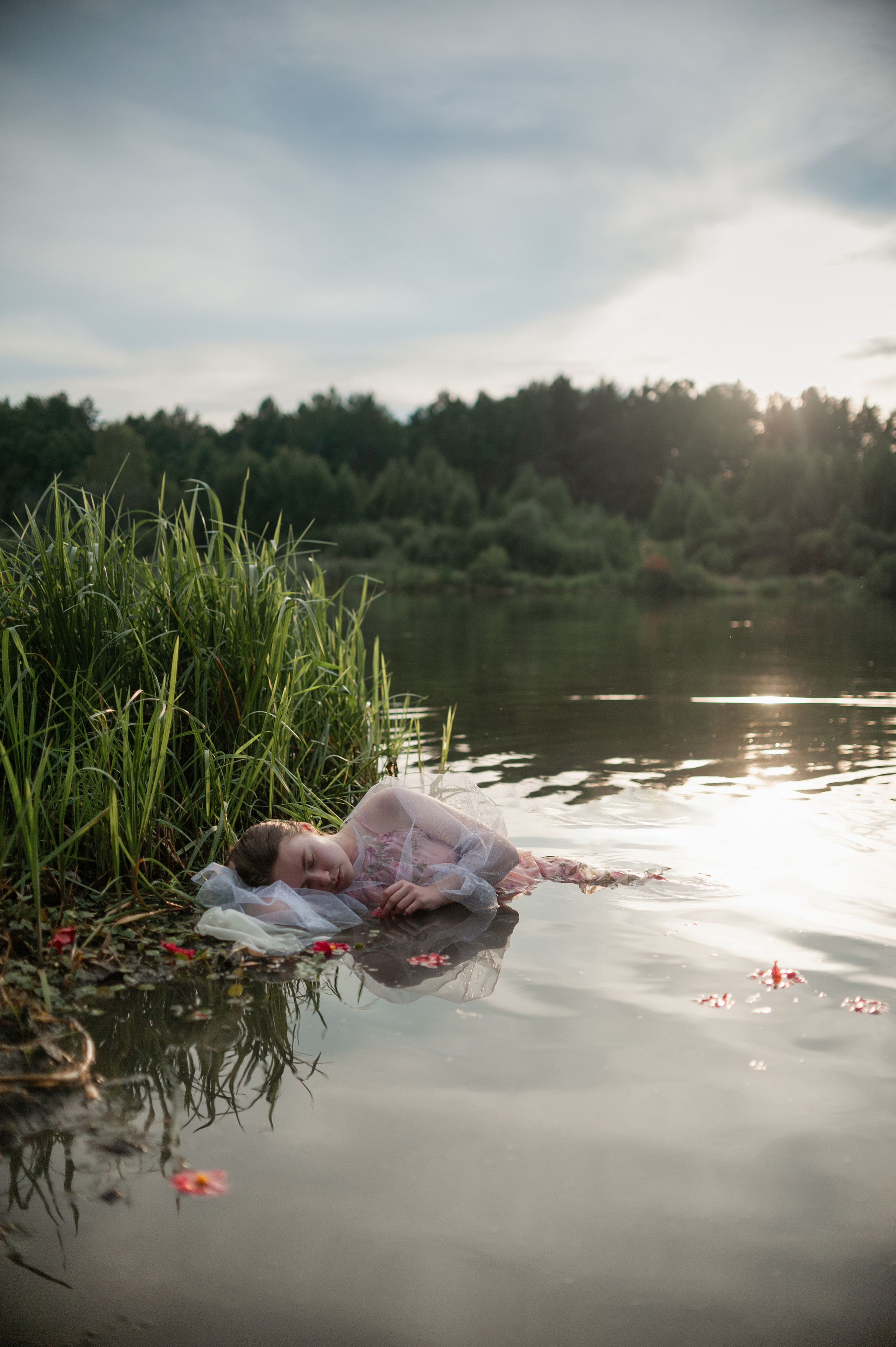 Фотография, вдохновленная картиной Милле Офелия