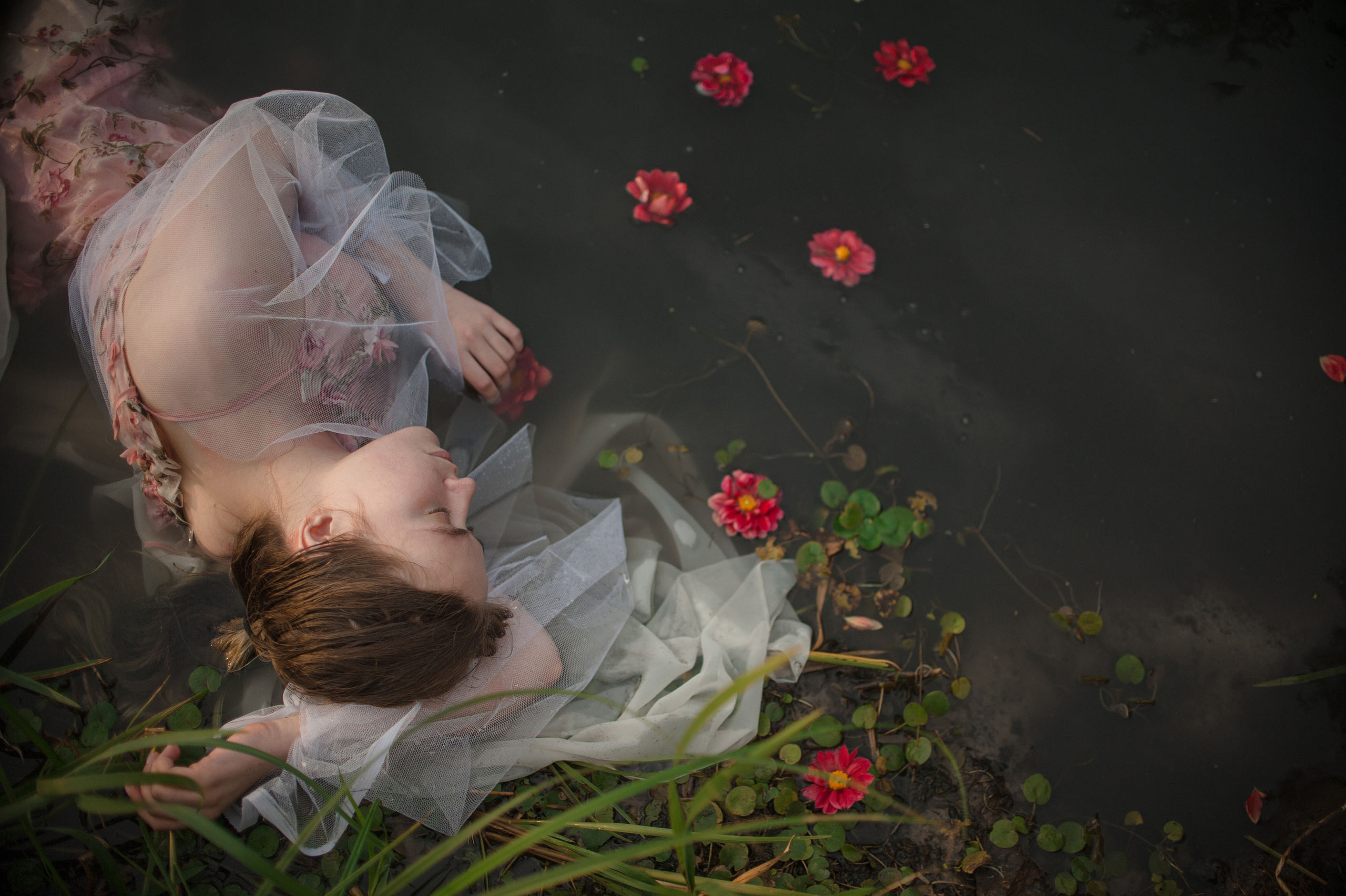 Фотография, вдохновленная картиной Милле Офелия