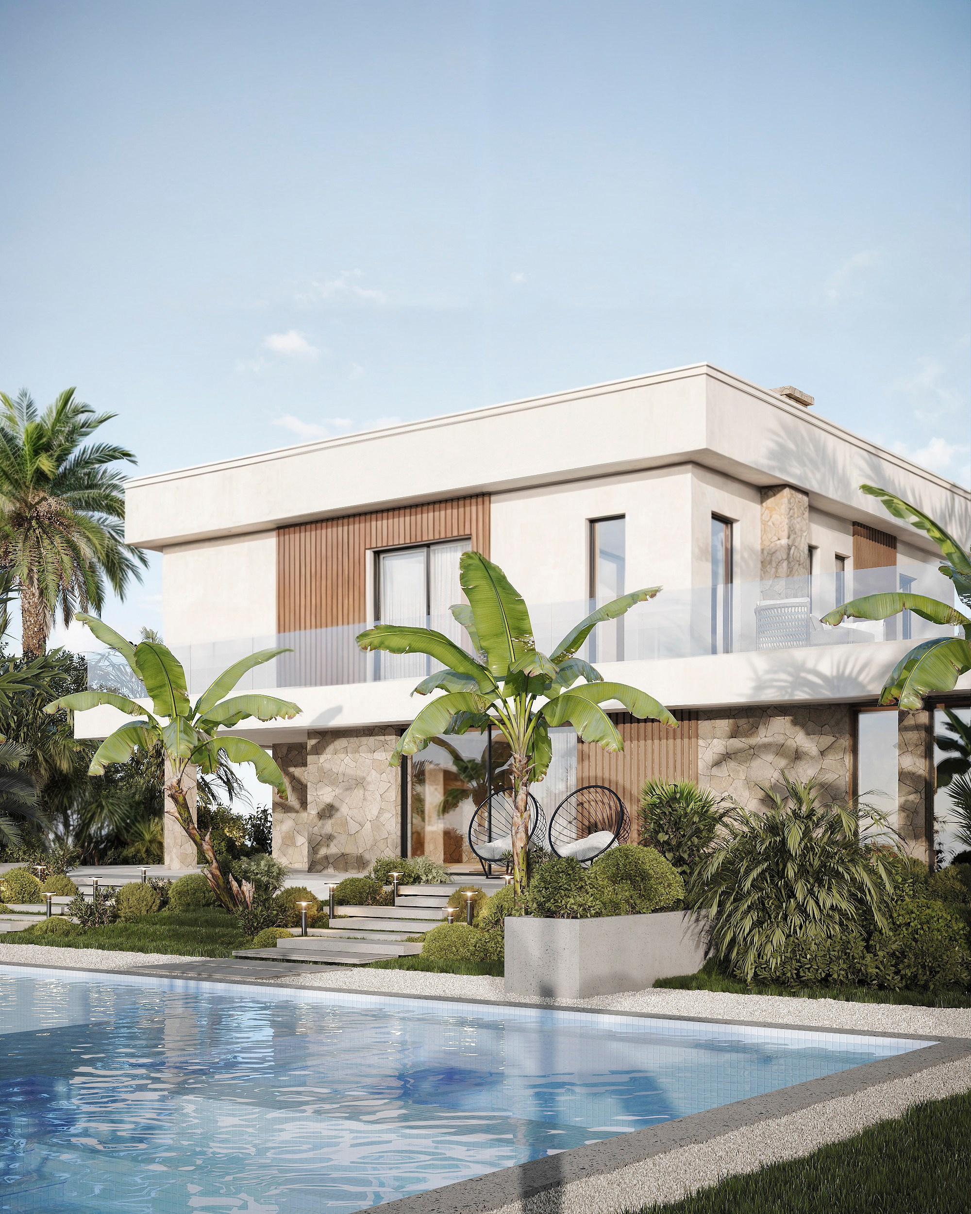 Сoastal residence. Solovets visualization