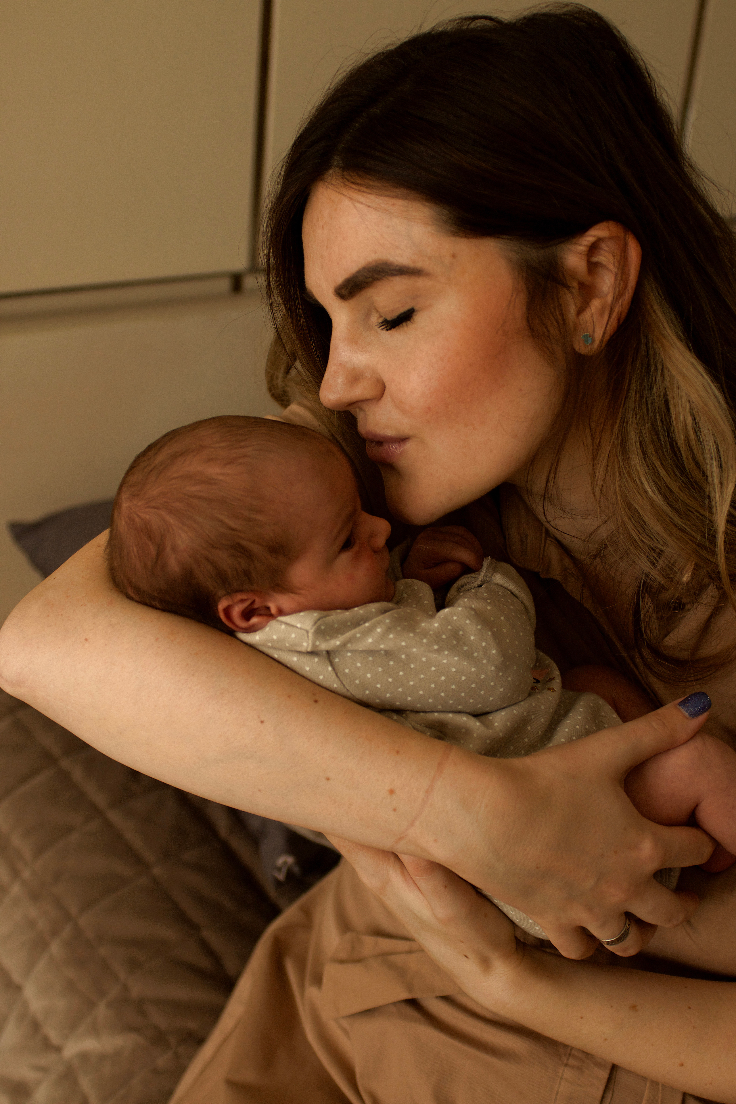 Новорожденный Артур и его семья. Мария Маркова детский и семейный фотограф в Москве