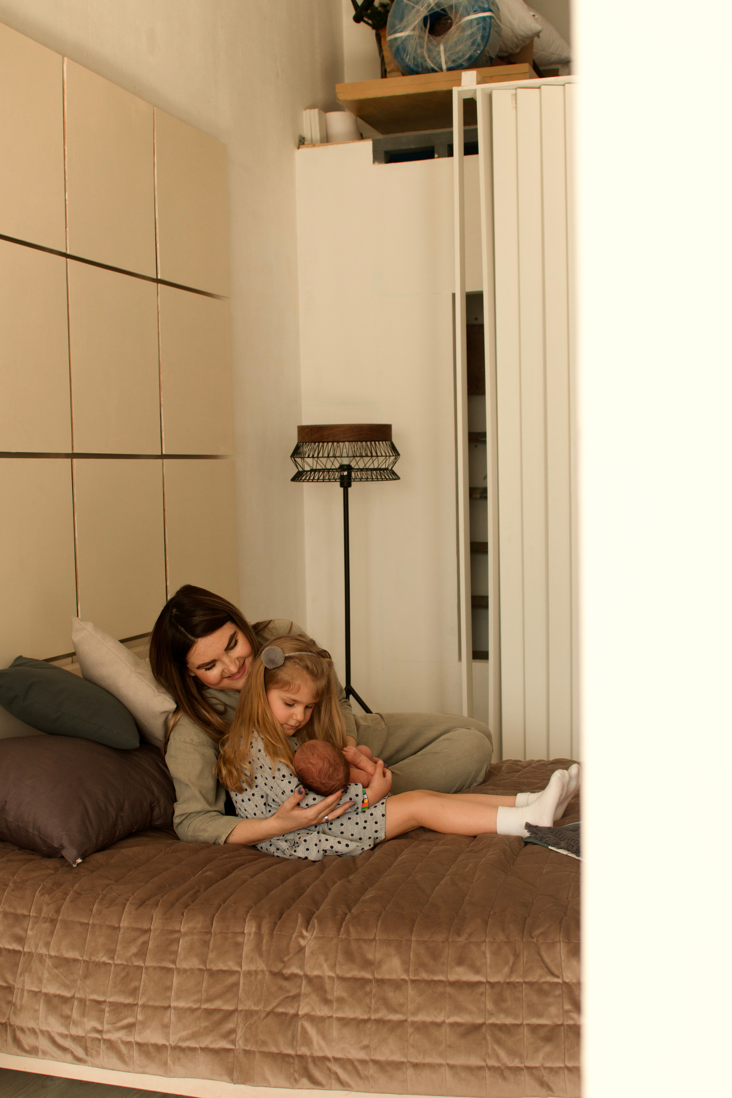 Новорожденный Артур и его семья. Мария Маркова детский и семейный фотограф в Москве