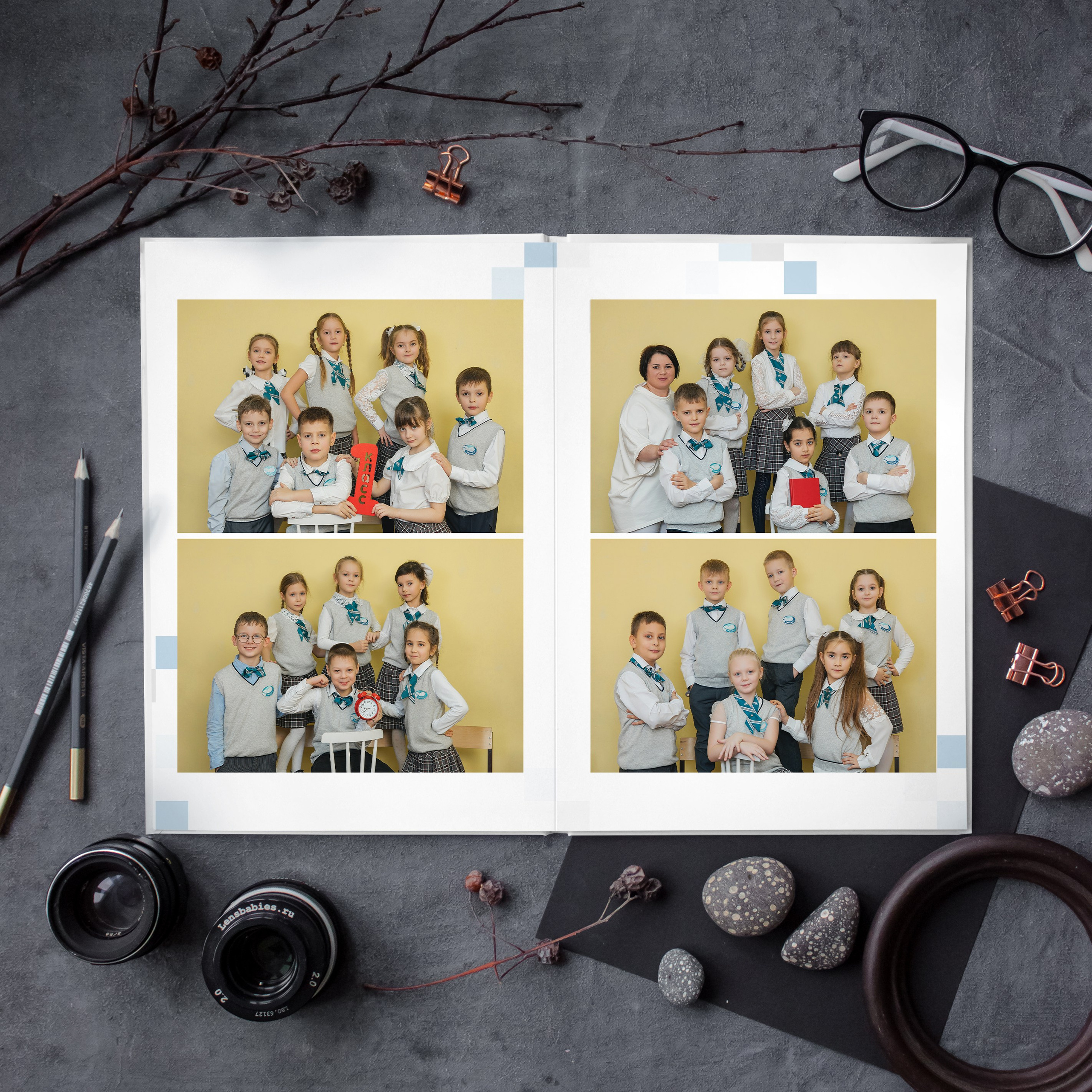 Альбом 21×30 4 разворота (8 страниц). Школьный фотограф в Новосибирске Наталья Иванченко