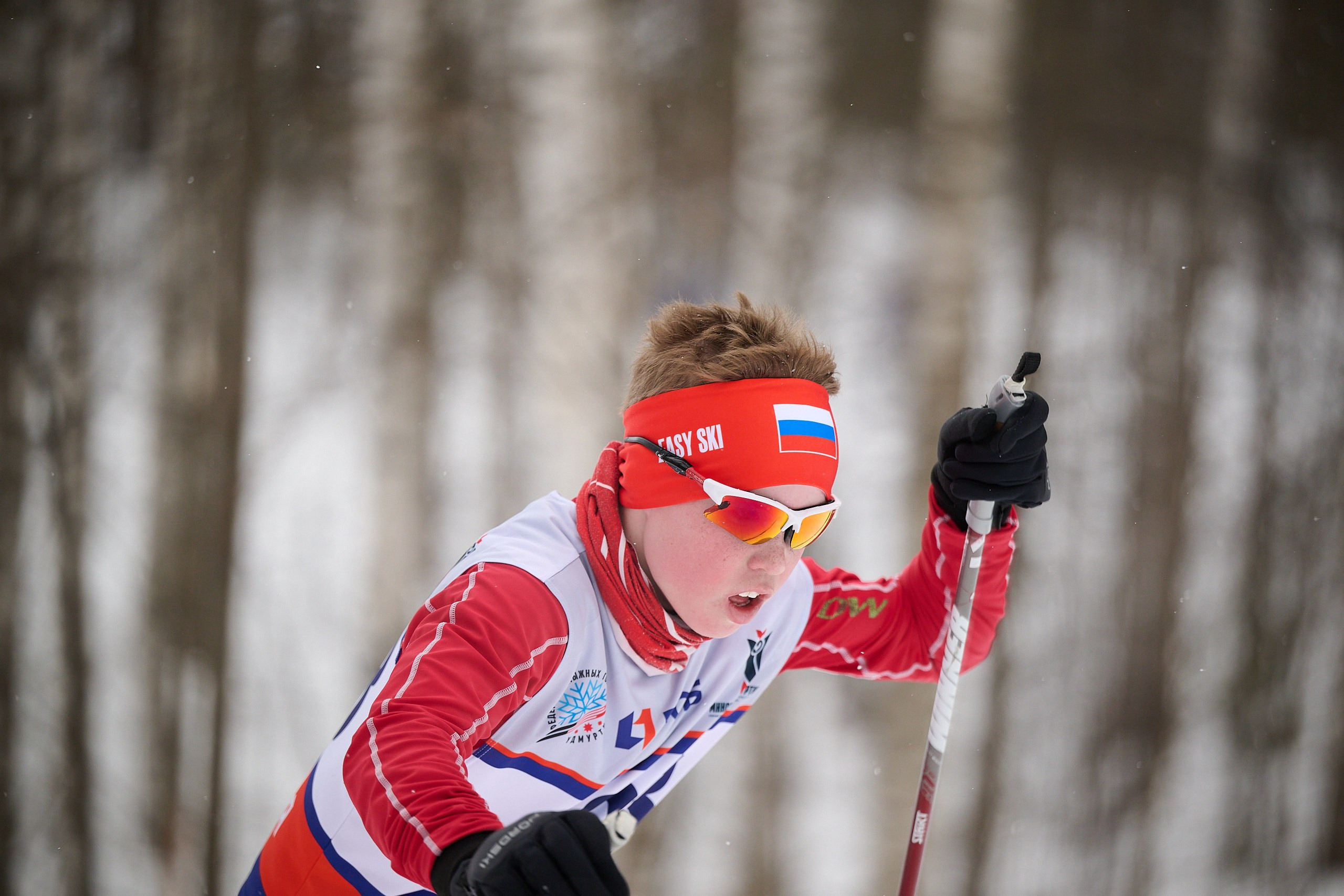 Всероссийские соревнования по лыжным гонкам «Пионерская правда». Ижевс. Спортивный репортажный фотограф в Ижевске Сергей Мерзляков