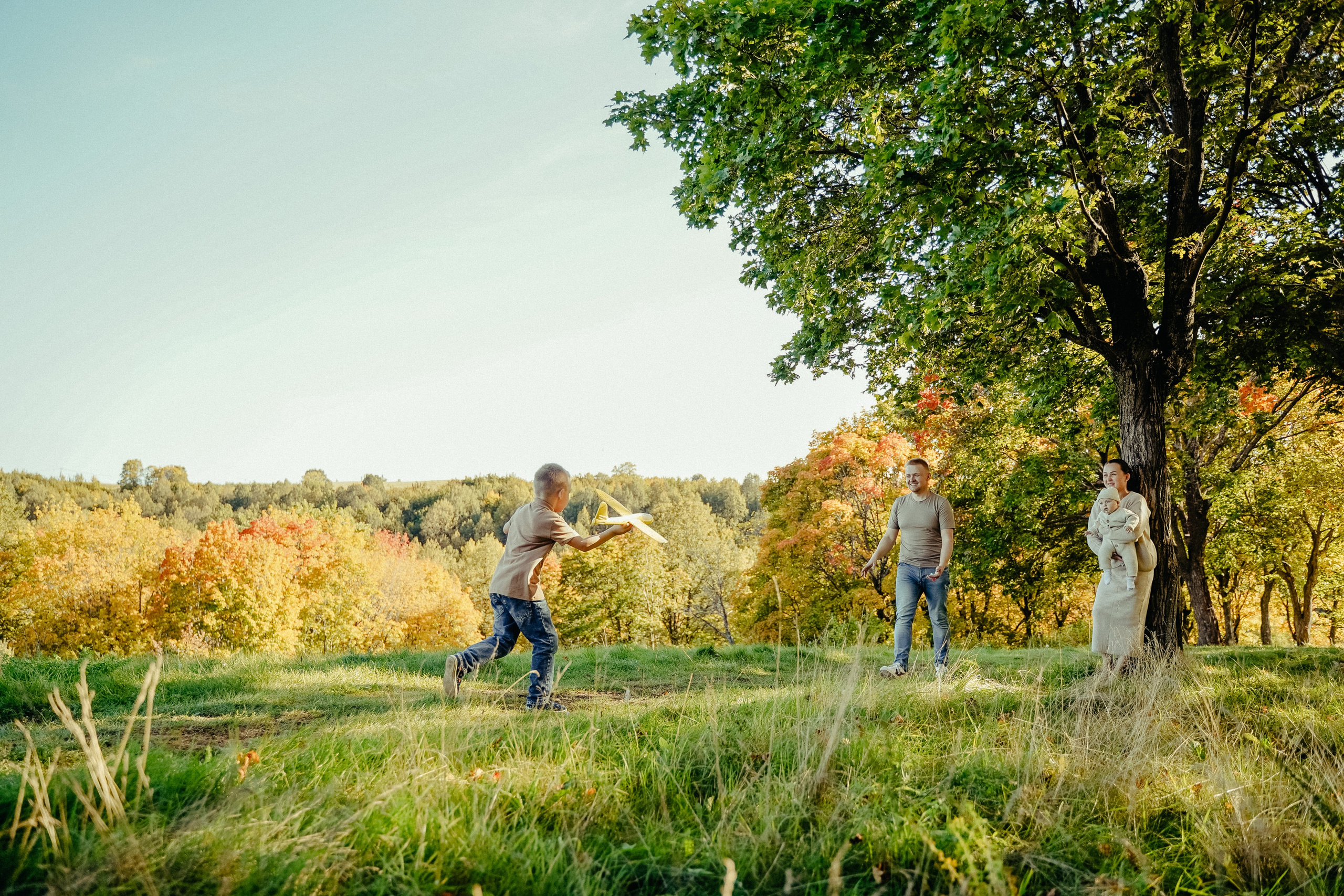 Семейная съемка осенью