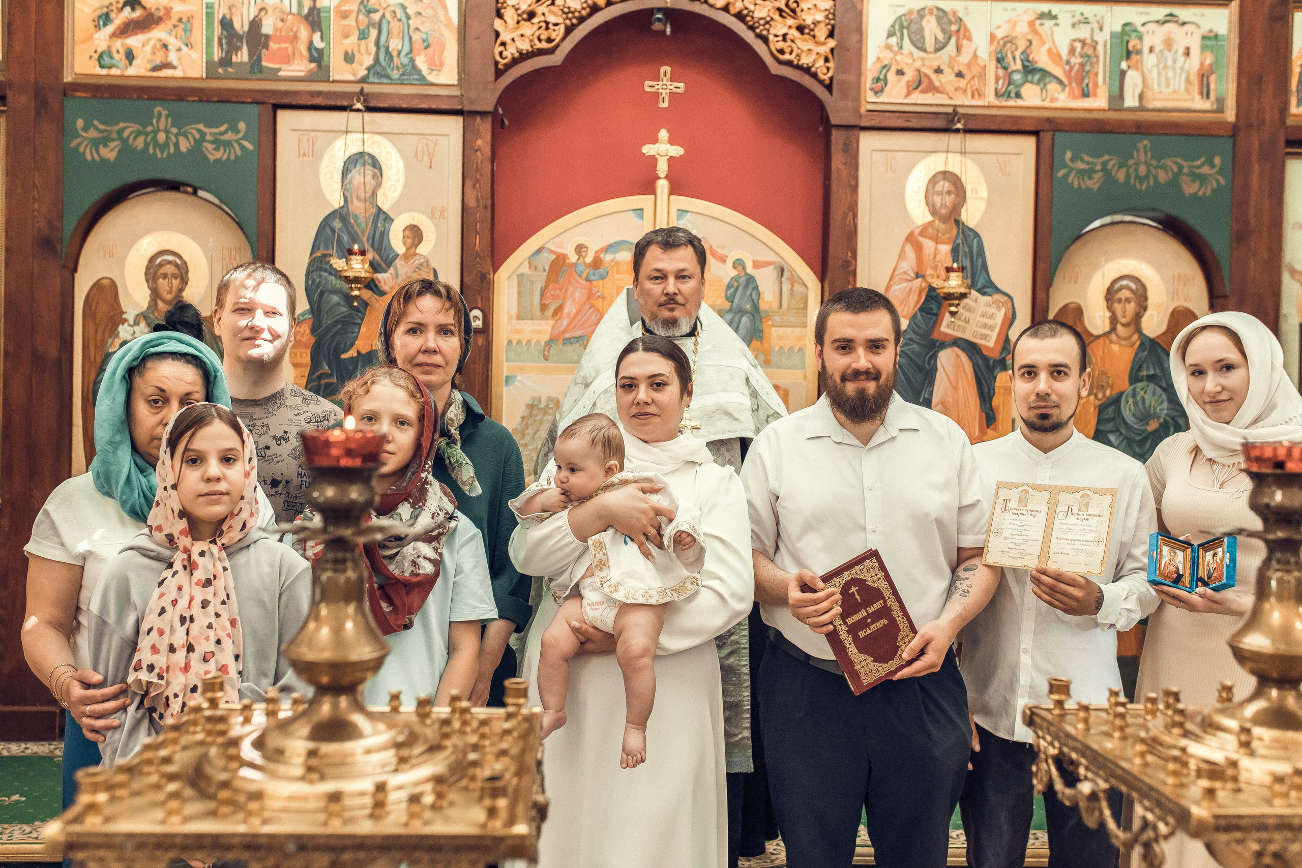 Крещение Мирона.Храм Даниила Московского в Метрогородке. Артеменкова Анна Фотограф