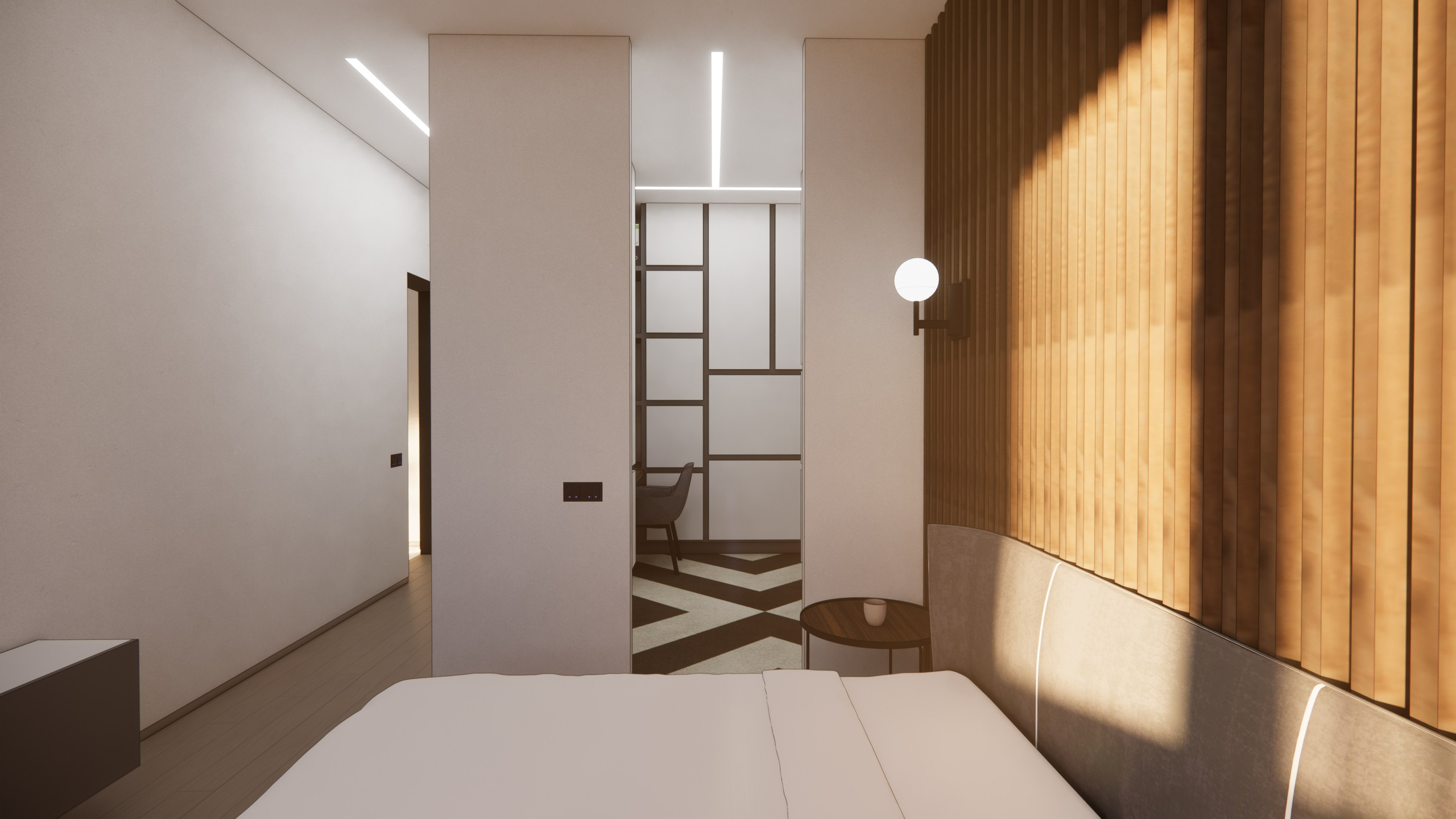 Проект № 4 — Квартира 64 кв. м. LANOIR: визуализация проектов, интерьер, экстерьер, ArchiCAD чертежи | Стерлитамак