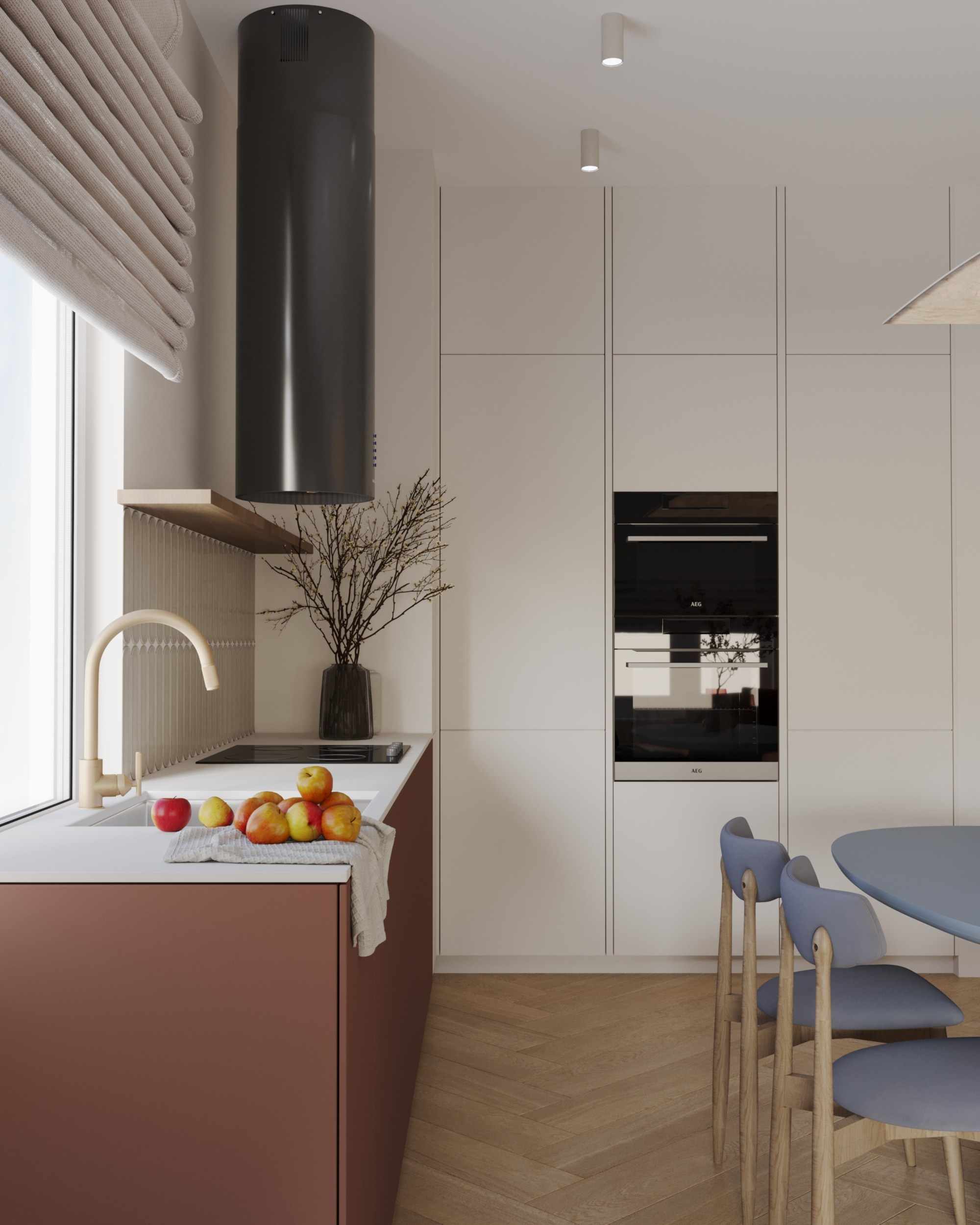 Дизайн-проект Лучезарный-2 г.Геленджик. Дизайн интерьеров, 3D визуализации