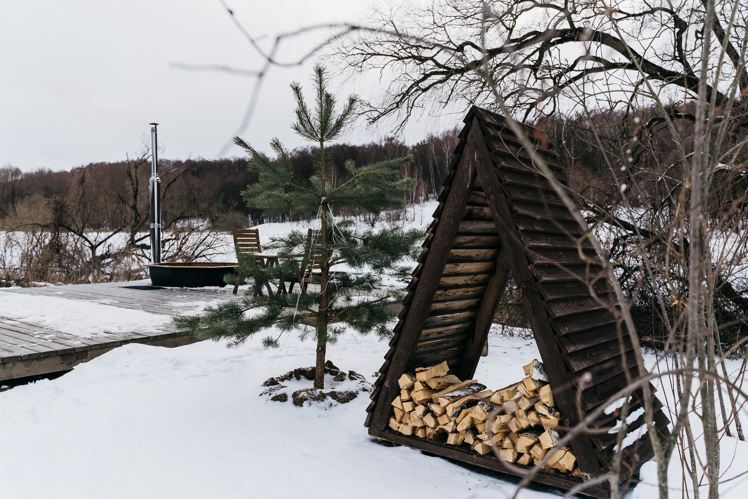 Атмосфера в Pineriver (зима/лето). Фото и видео для бизнеса Обнинск, Калуга, Москва