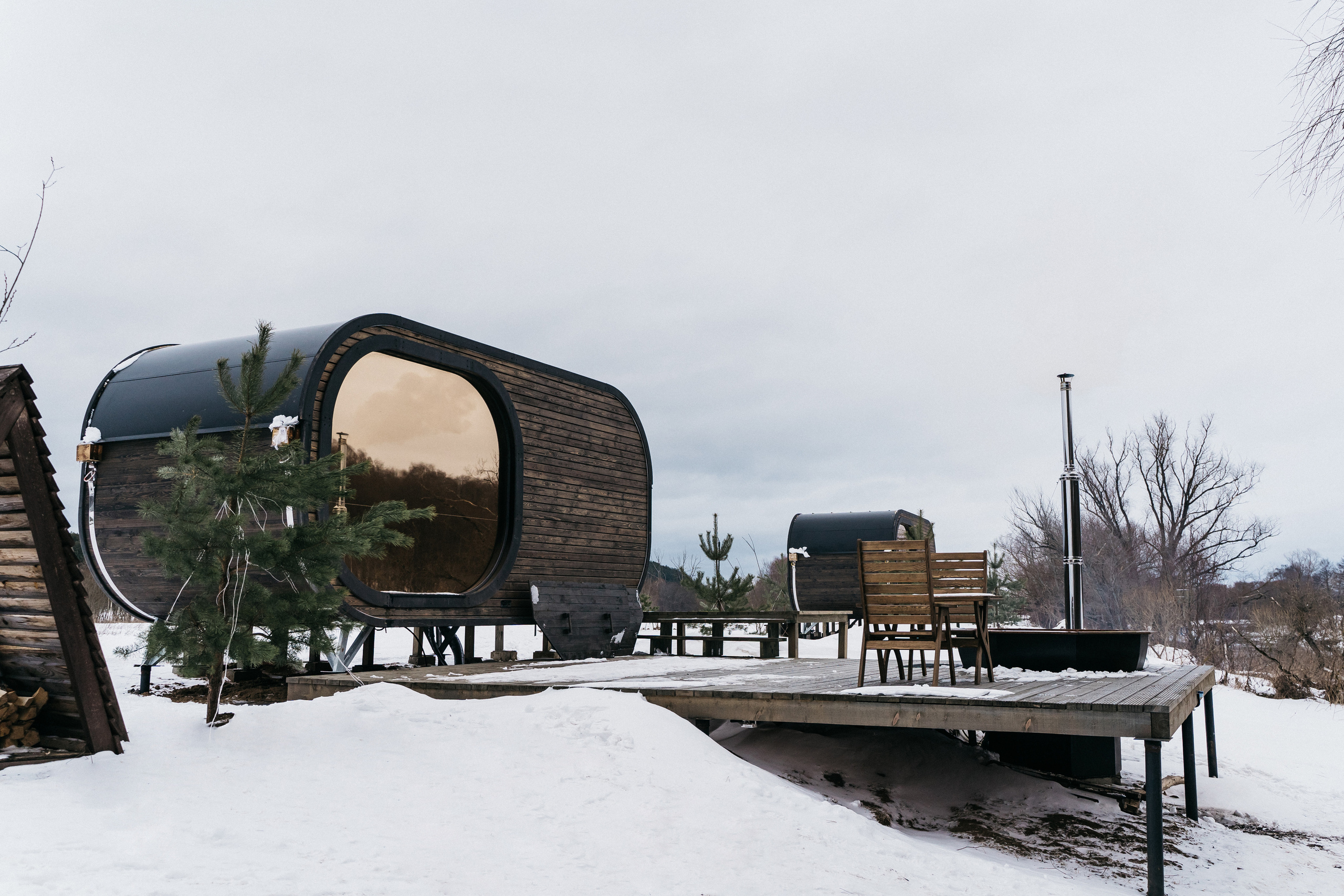 Атмосфера в Pineriver (зима/лето). Фото и видео для бизнеса Обнинск, Калуга, Москва