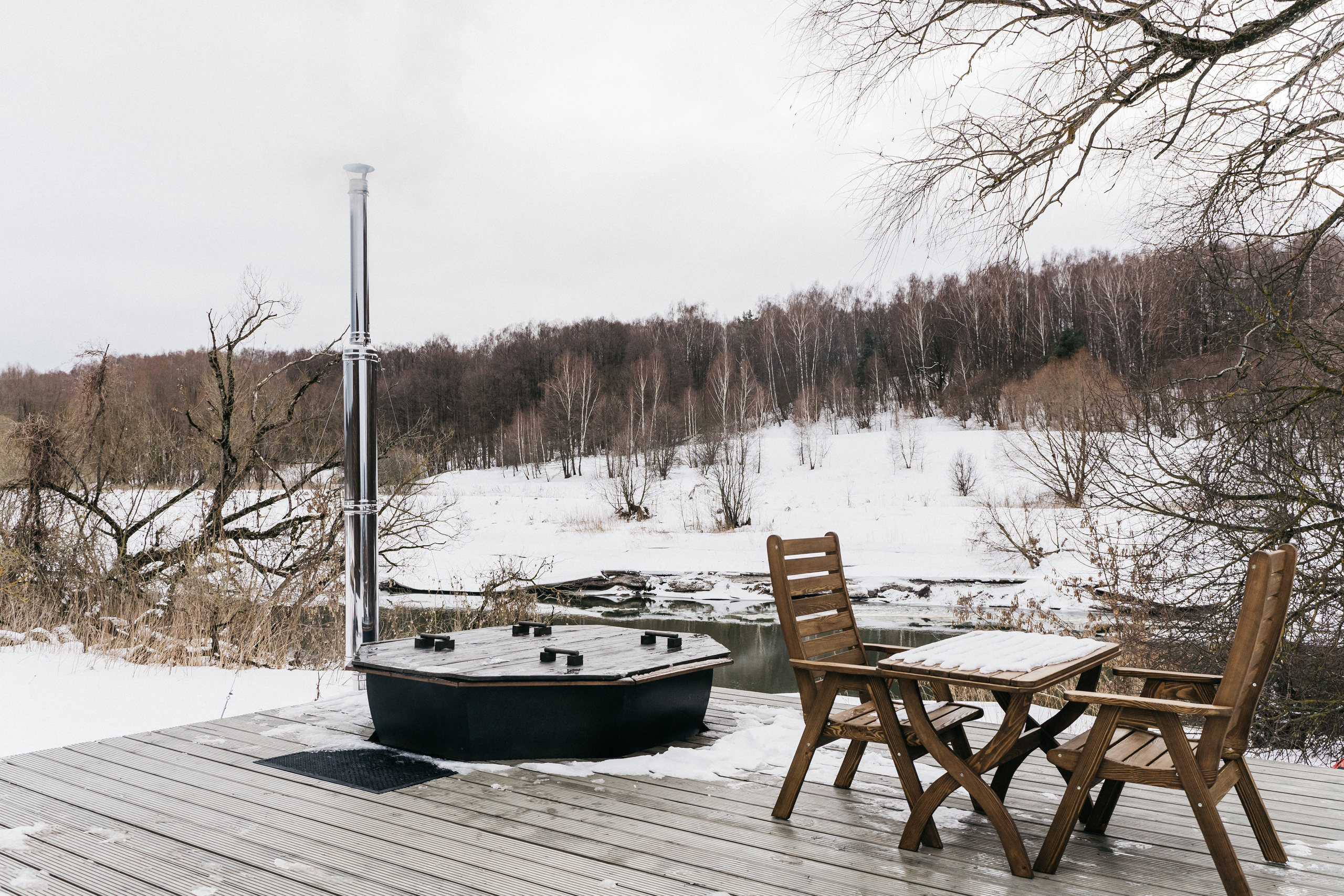 Атмосфера в Pineriver (зима/лето). Фото и видео для бизнеса Обнинск, Калуга, Москва