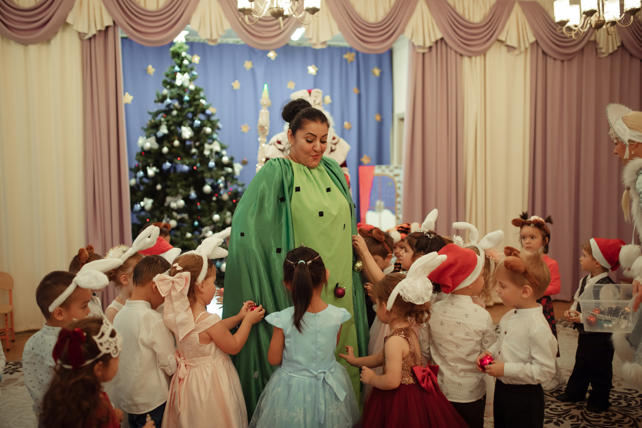 Новогодний утренник в детском саду. Семейный и детский фотограф в Москве Дорогова Екатерина