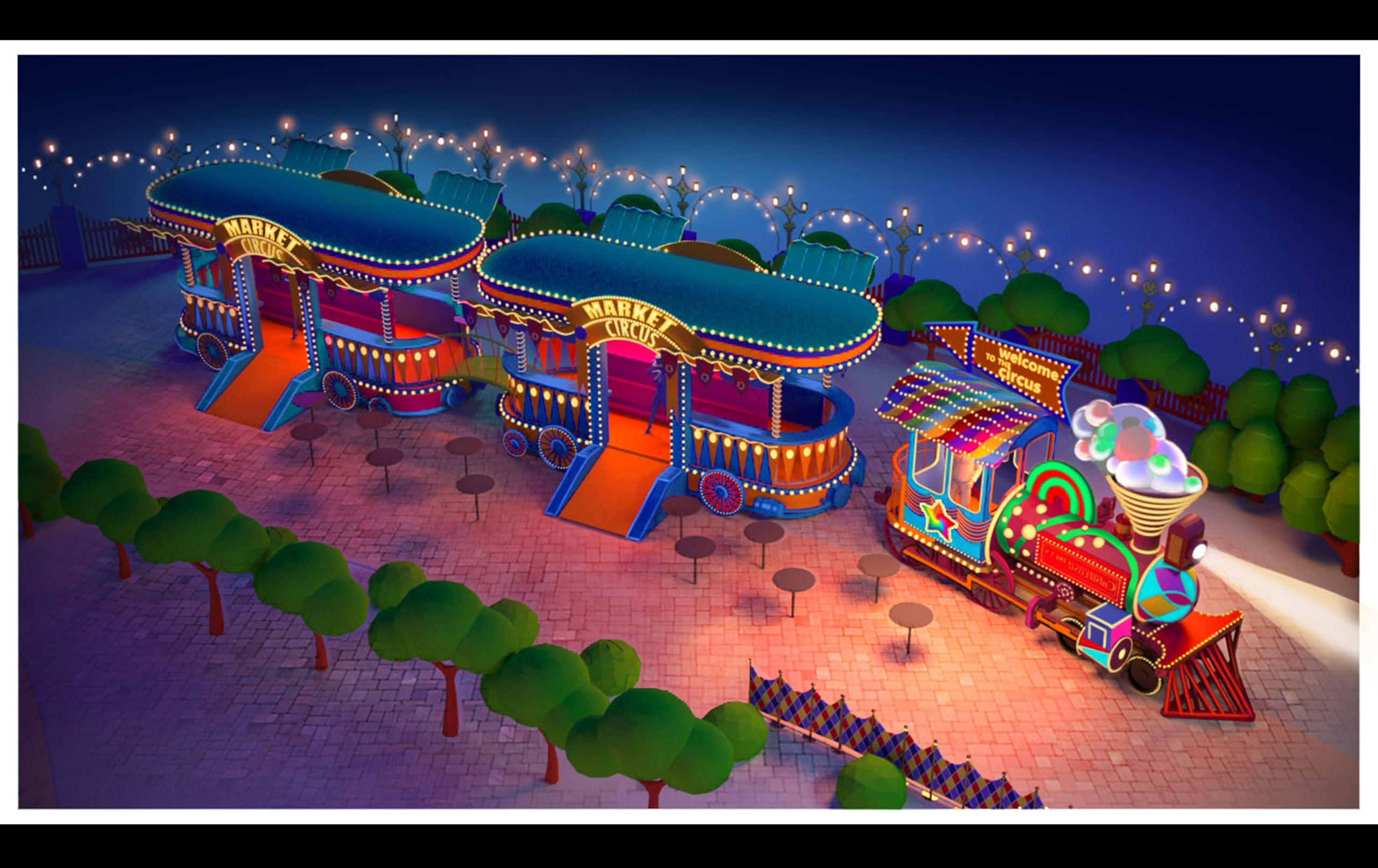 THEMED PARK. Munina Dina. Set design portfolio