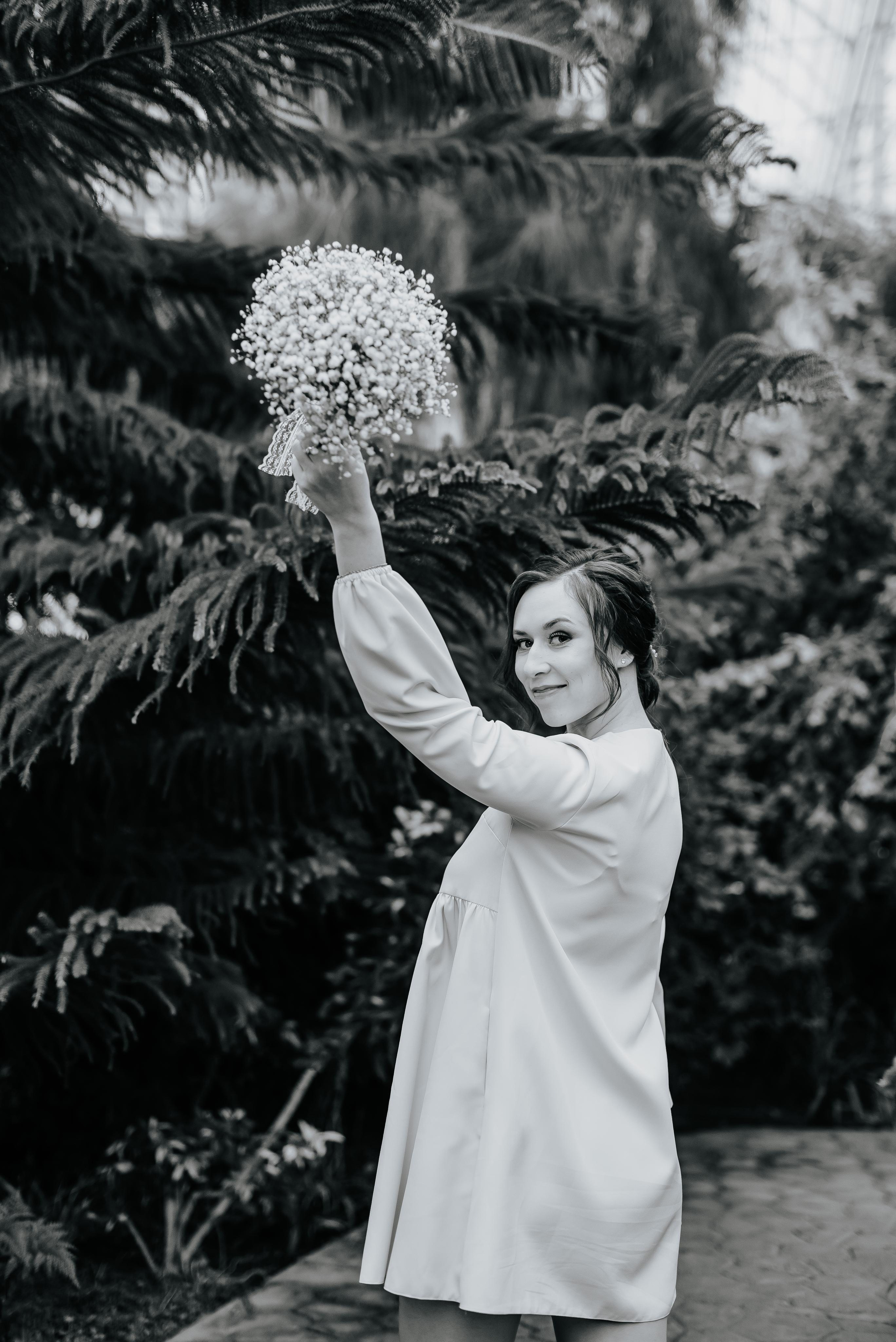 Свадебная фотосъёмка в ботаническом саду Кемерово