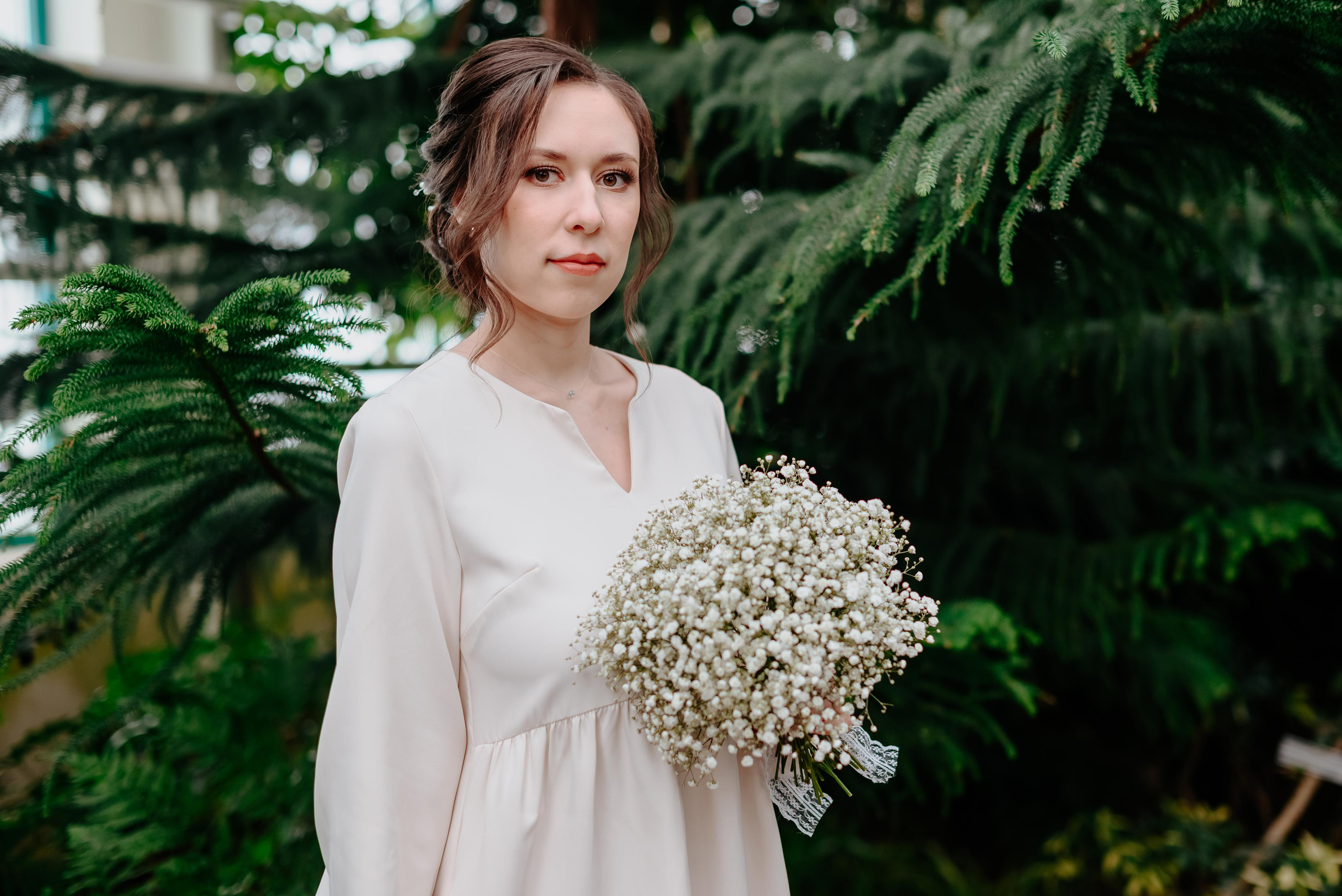 Свадебная фотосъёмка в ботаническом саду Кемерово