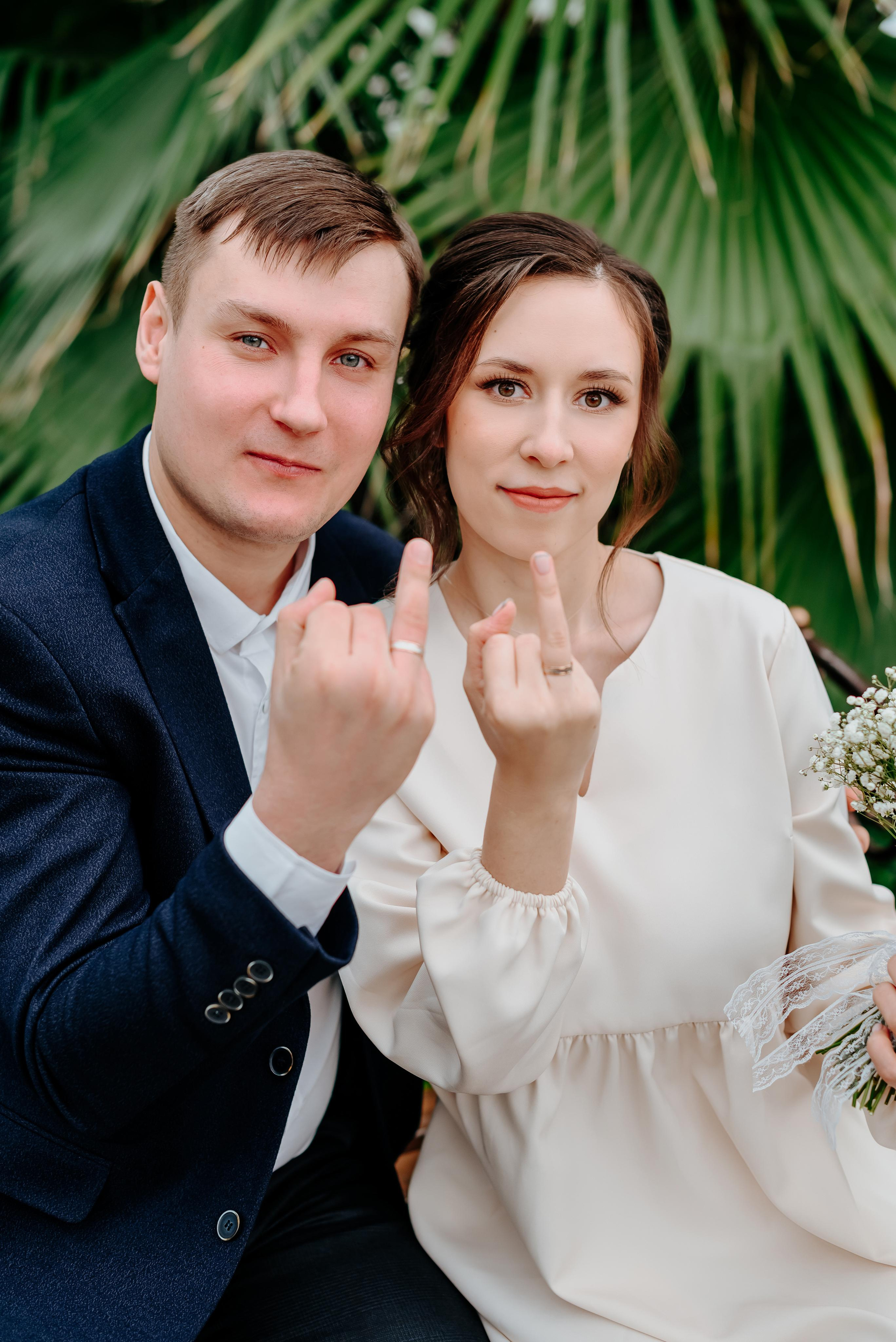 Свадебная фотосъёмка в ботаническом саду Кемерово