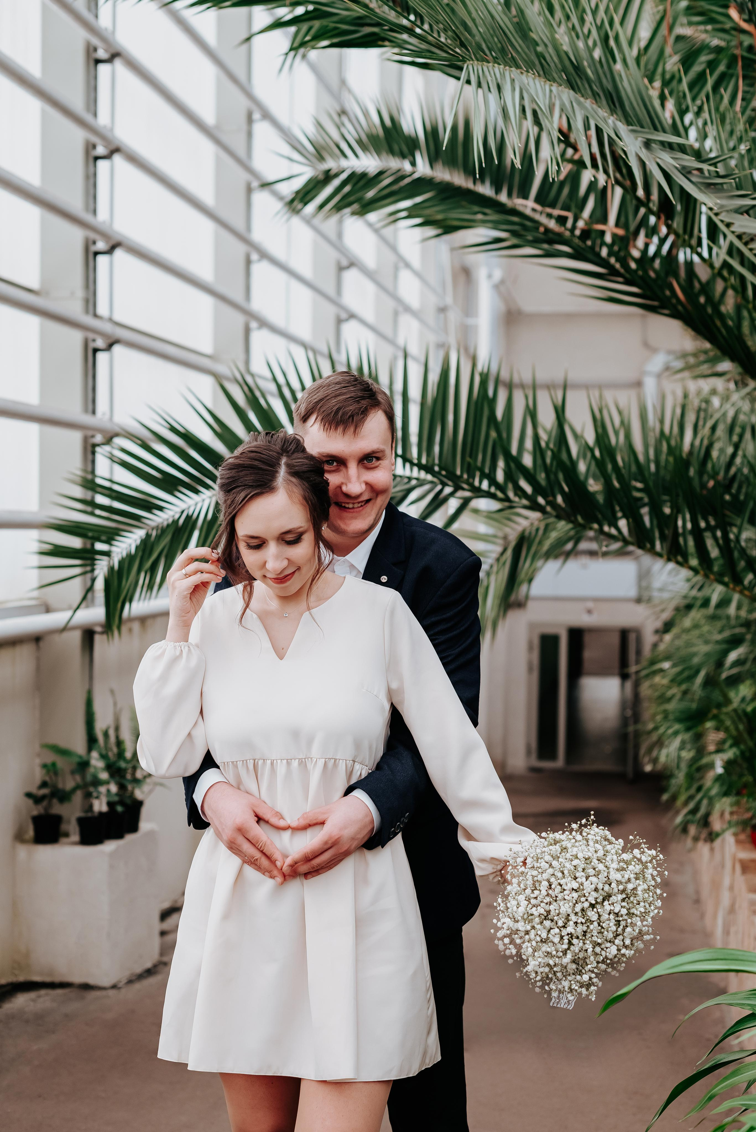 Свадебная фотосъёмка в ботаническом саду Кемерово