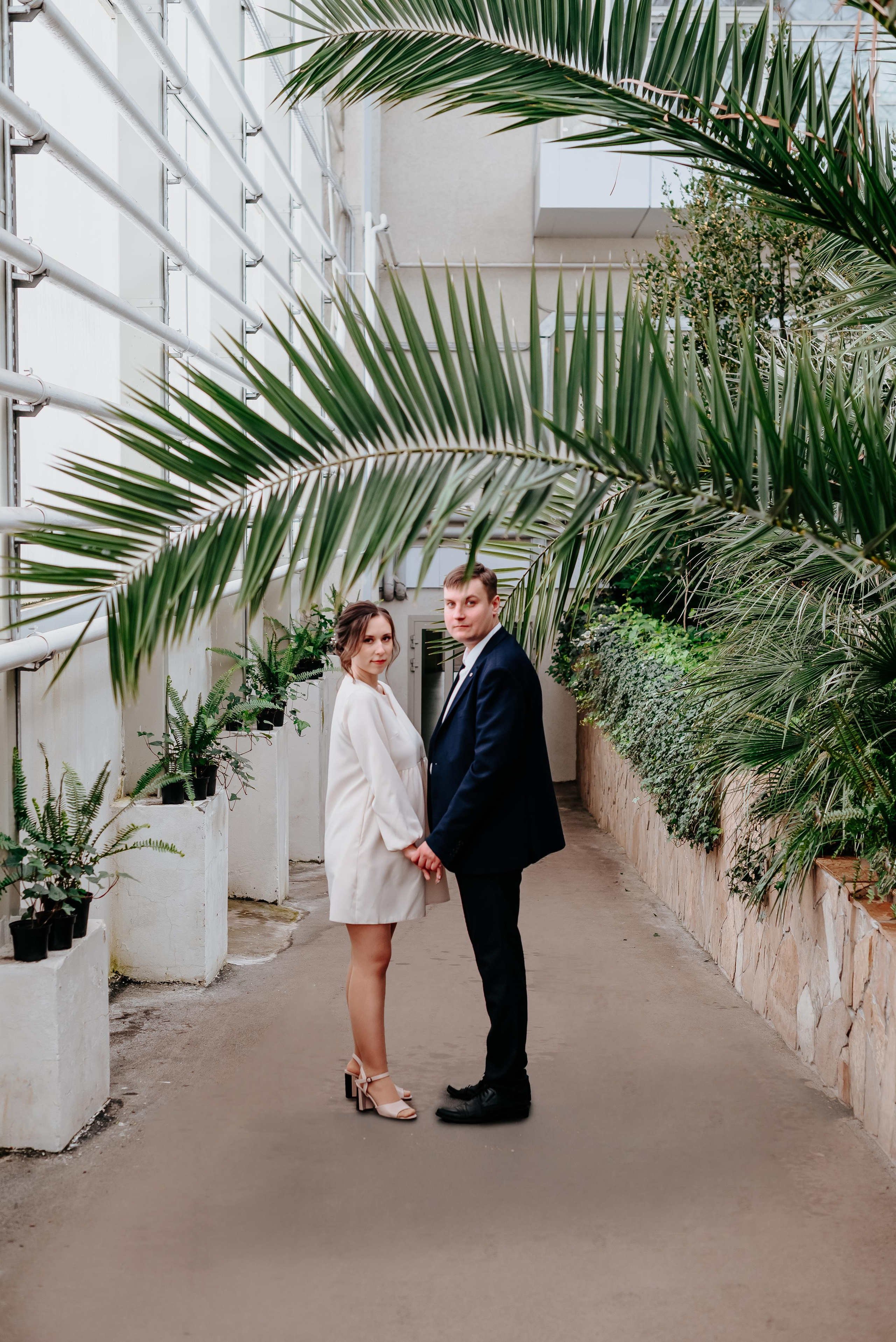 Свадебная фотосъёмка в ботаническом саду Кемерово