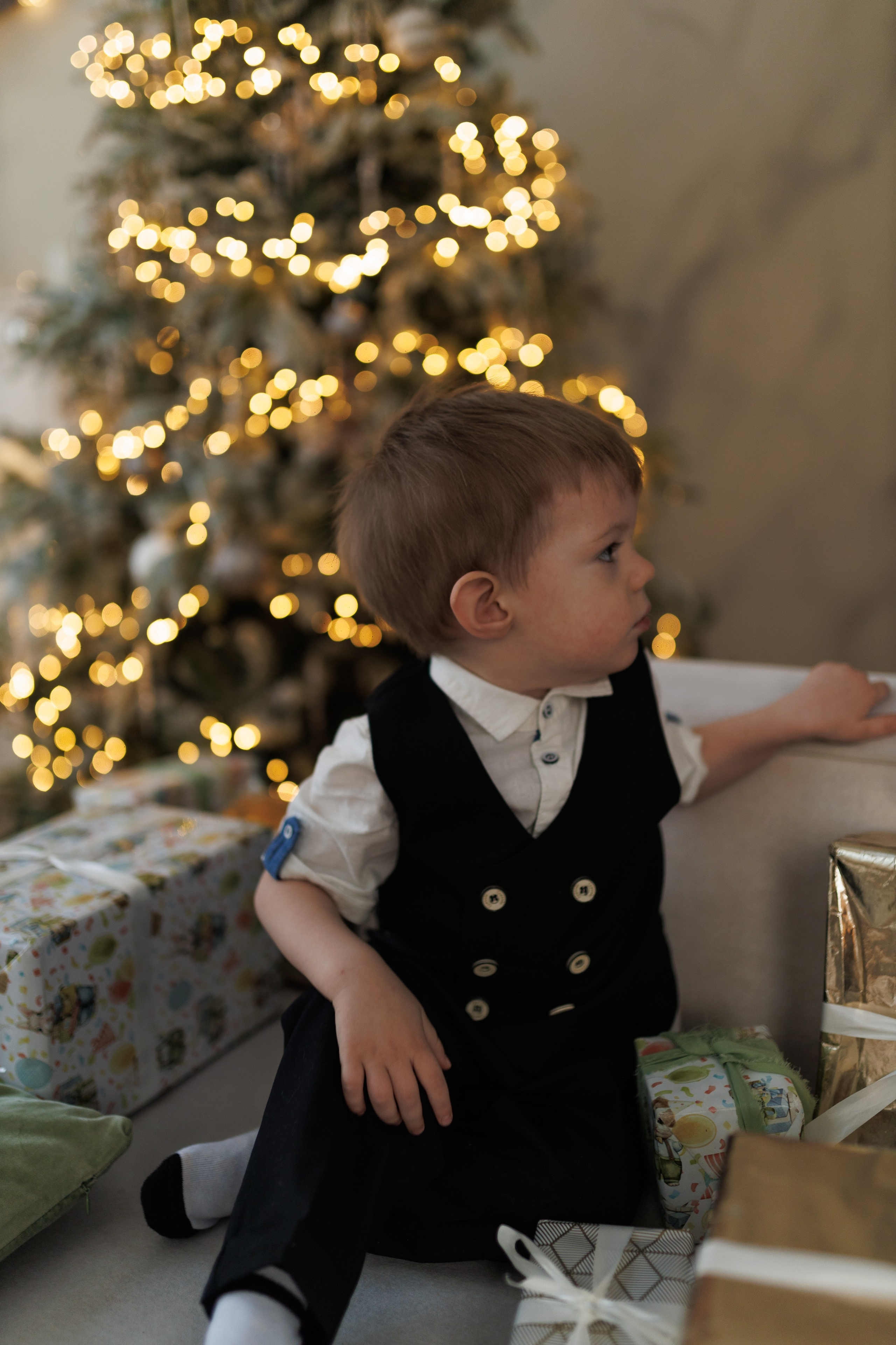 Вера, Саша и Тимоша. Новый год!. Ксения Шакирова. Фотограф в Воронеже