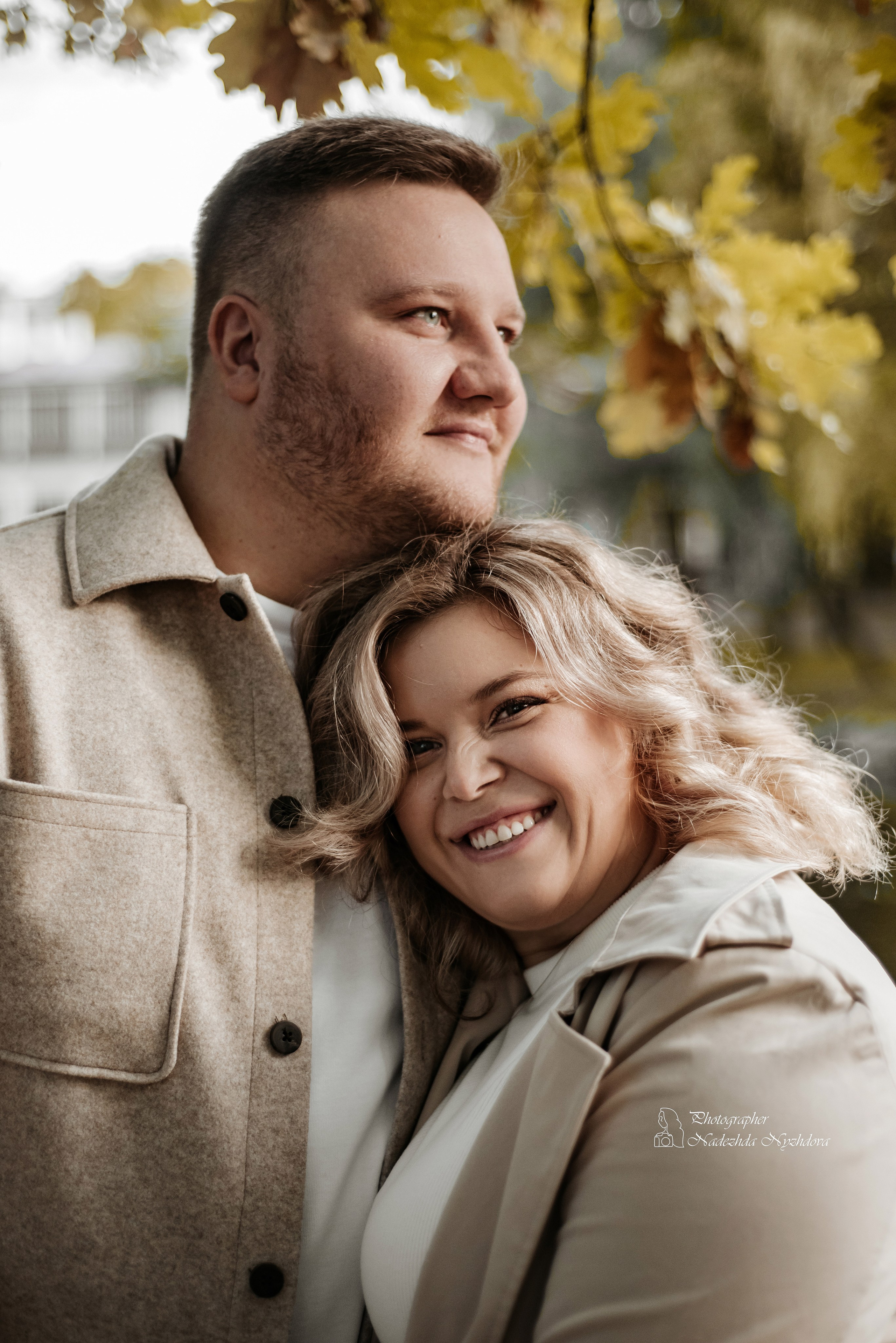 Осенняя прогулка с Каролиной, Владиславом и Асти ♡. Свадебный фотограф в Санкт-Петербурге Надежда Нуждова