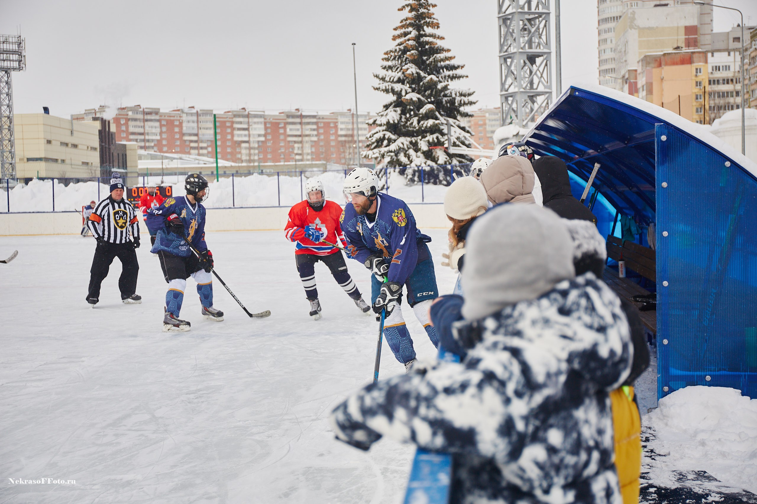Турнир по хоккею «Русская классика» в рамках Офицерской хоккейной лиги. Спортивный фотограф Некрасов Денис